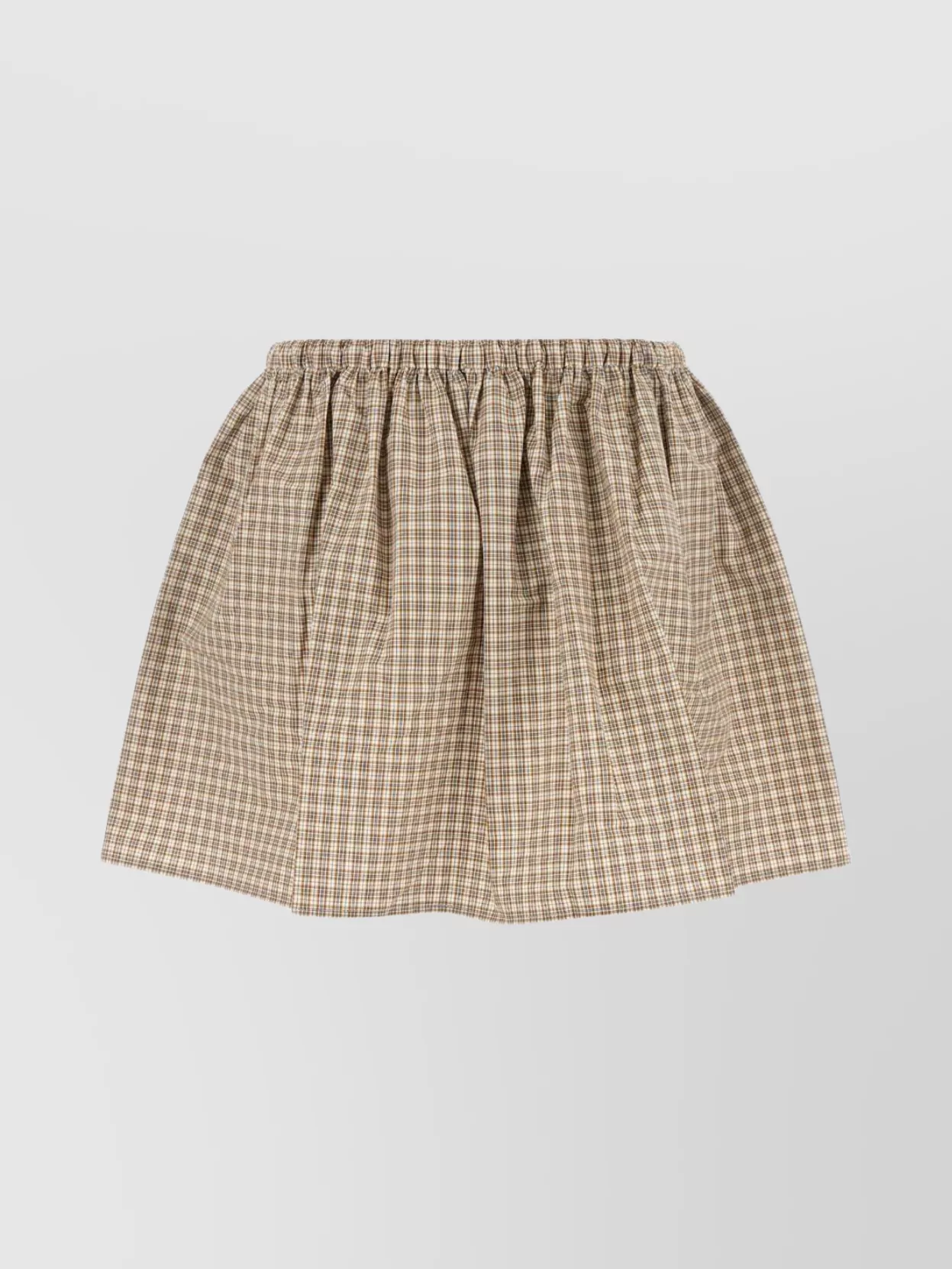 Miu Miu Embroidered Poplin Mini Skirt