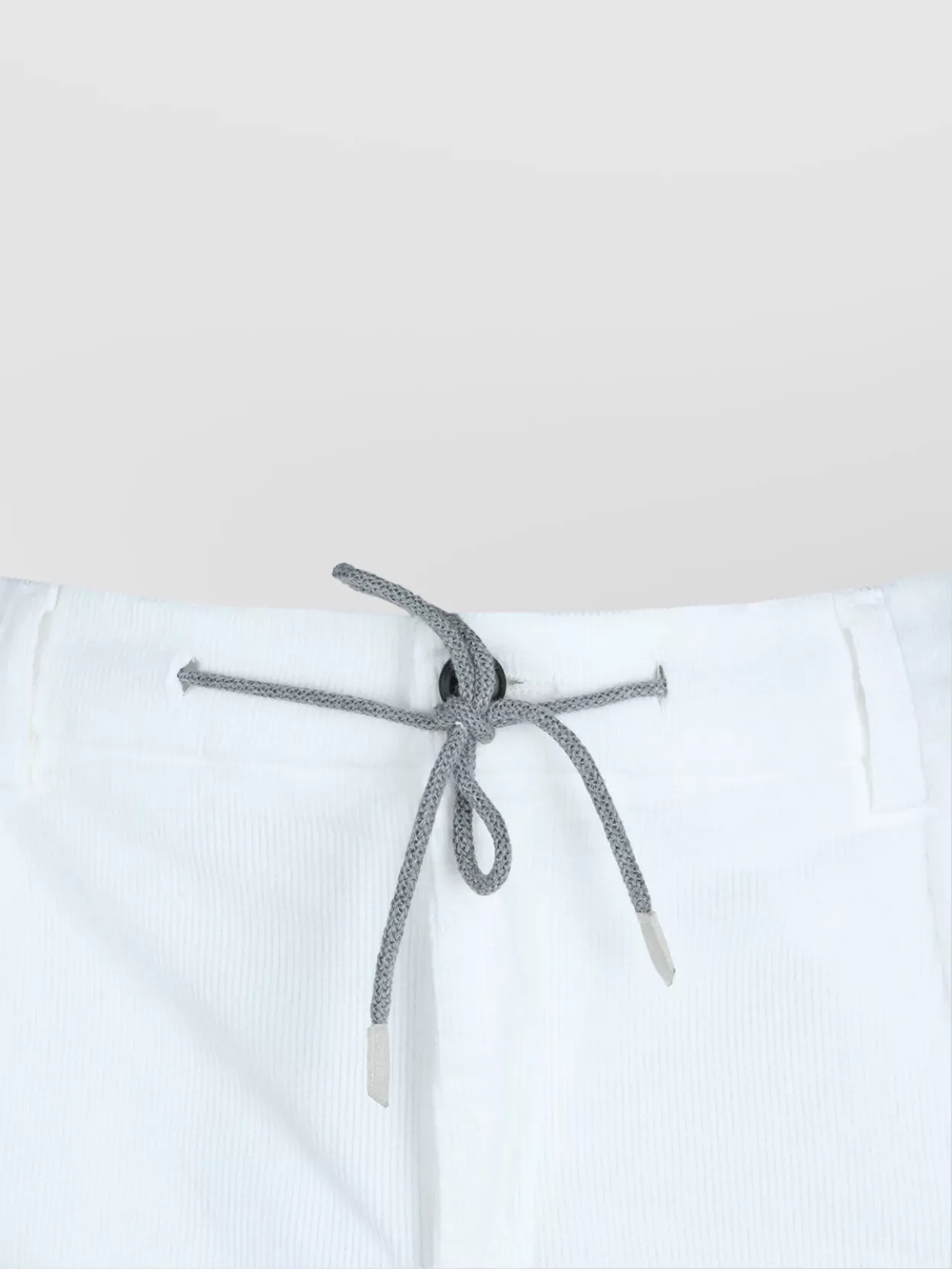 Eleventy Trousers Featuring Elastic Waistband And Pockets In White