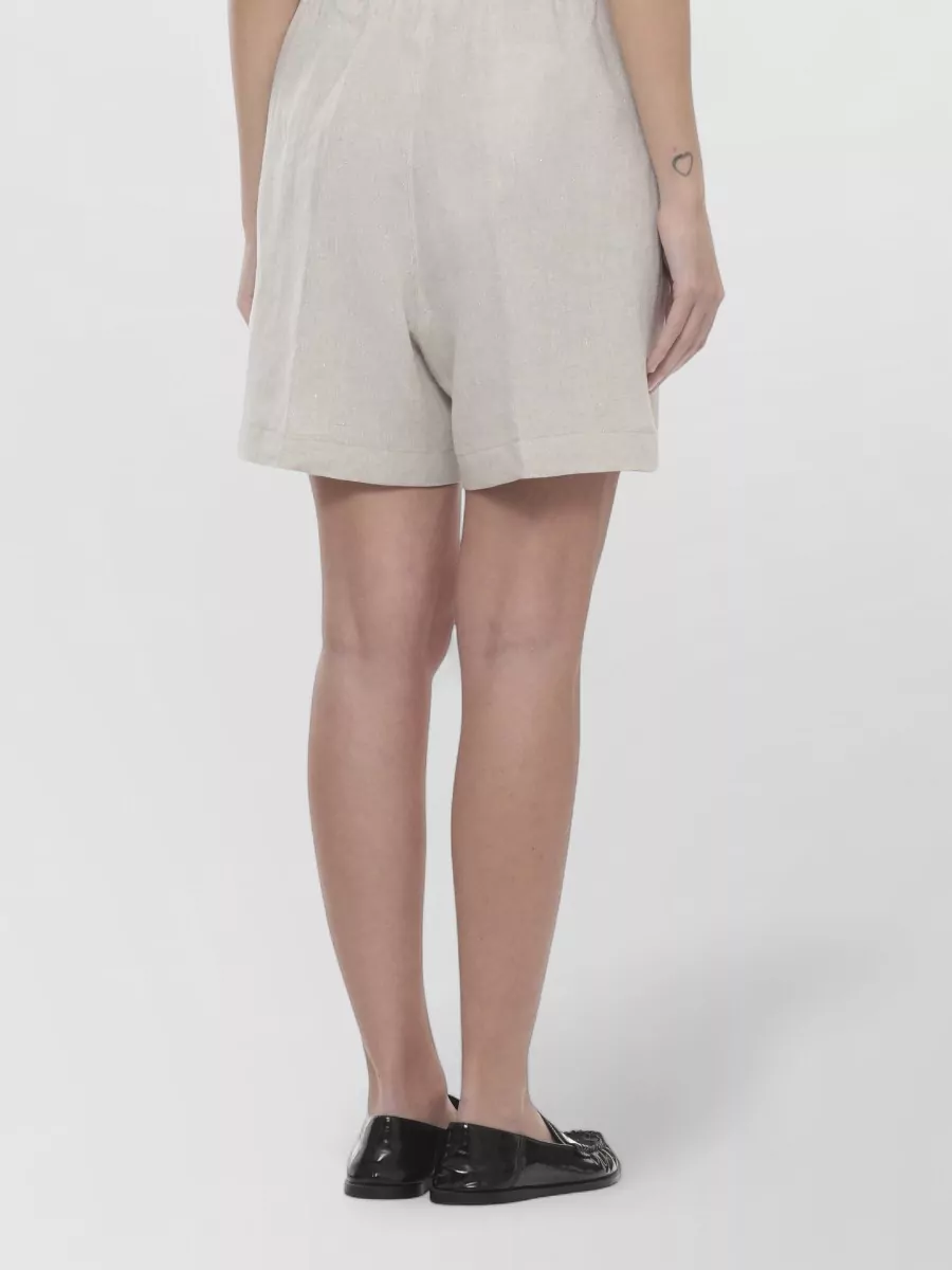 Panicale Linen Knee-Length Bermuda Shorts