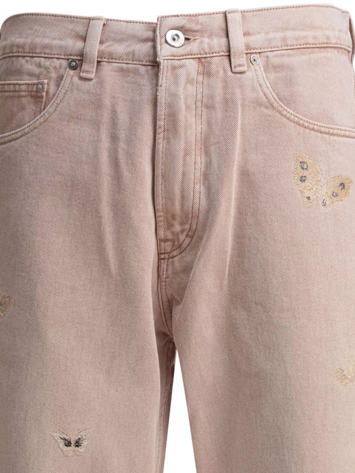Our Legacy Denim Trousers With Belt Loops And Embroidered Pockets