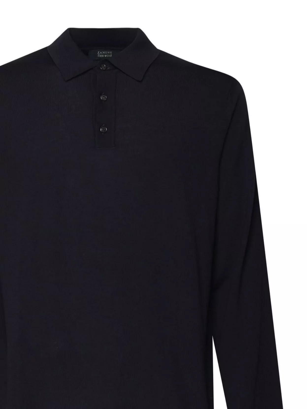 Zanone Ribbed Cuffs And Hem Polo Shirt