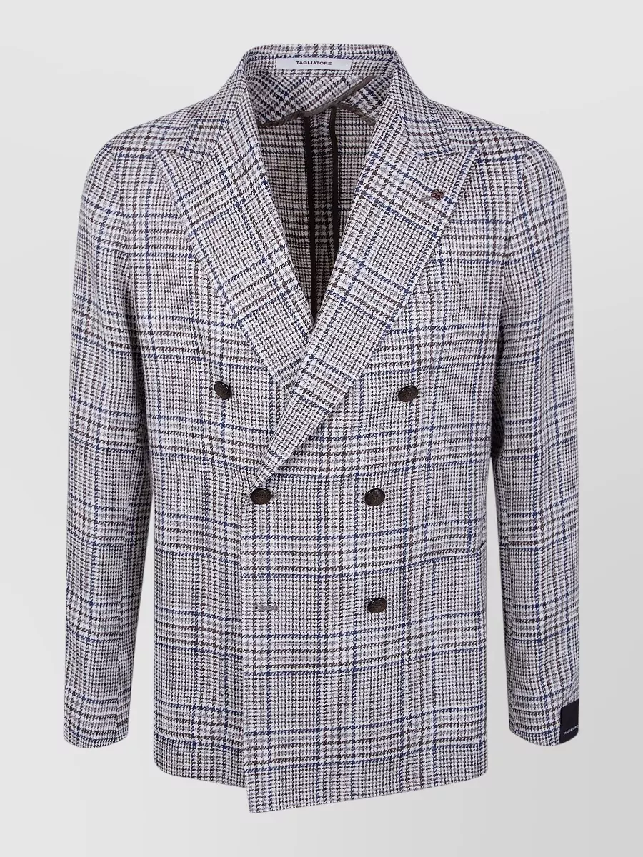 Tagliatore Silk linen blazer