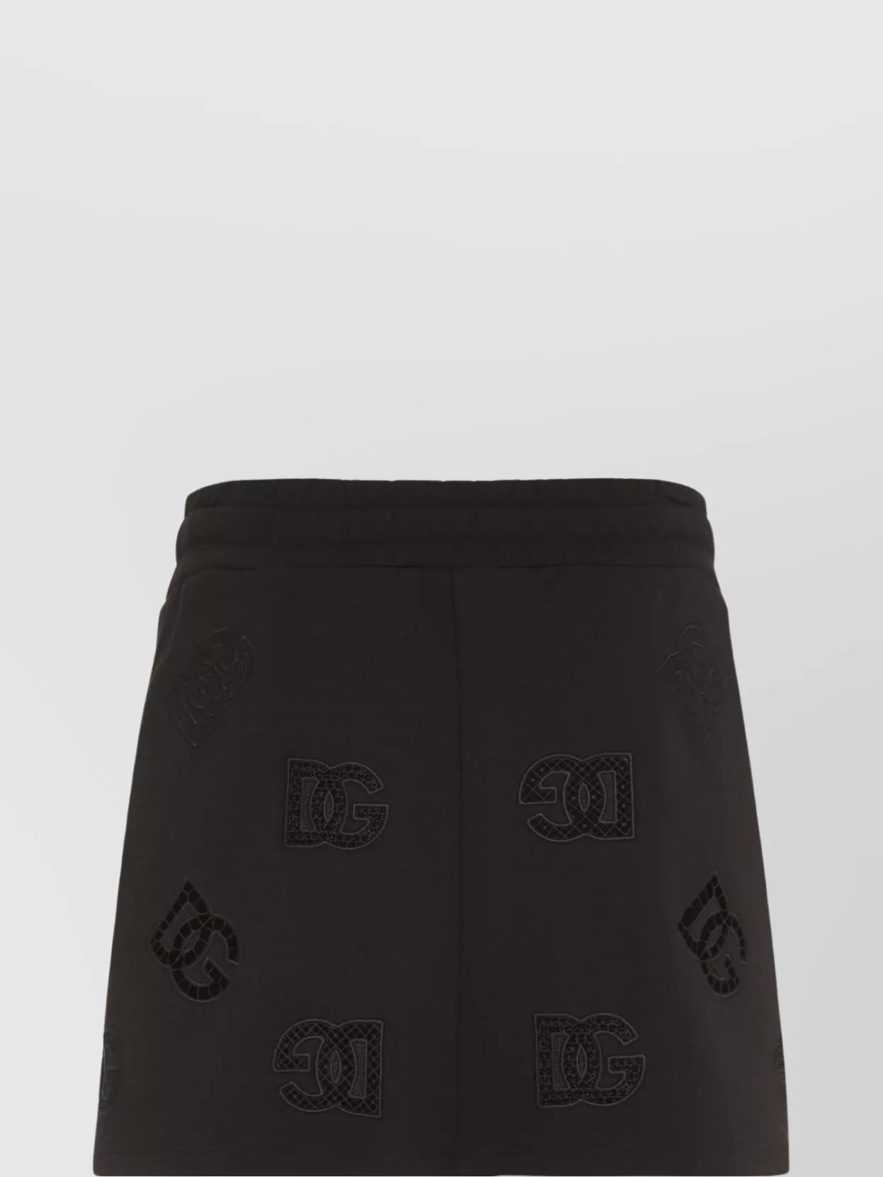 Dolce&Gabbana Drawstring Waist Mini Skirt Featuring Pockets