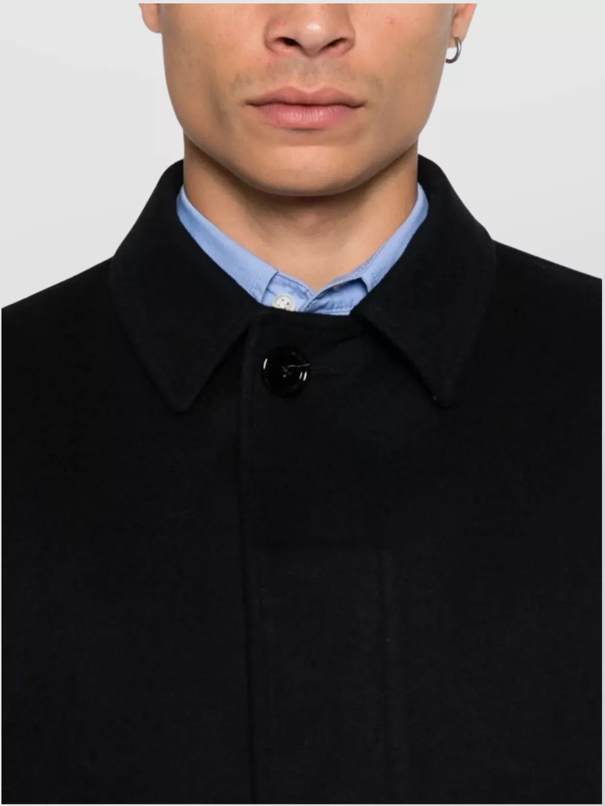 Lardini Men's Trench Coat Buttoned Hems