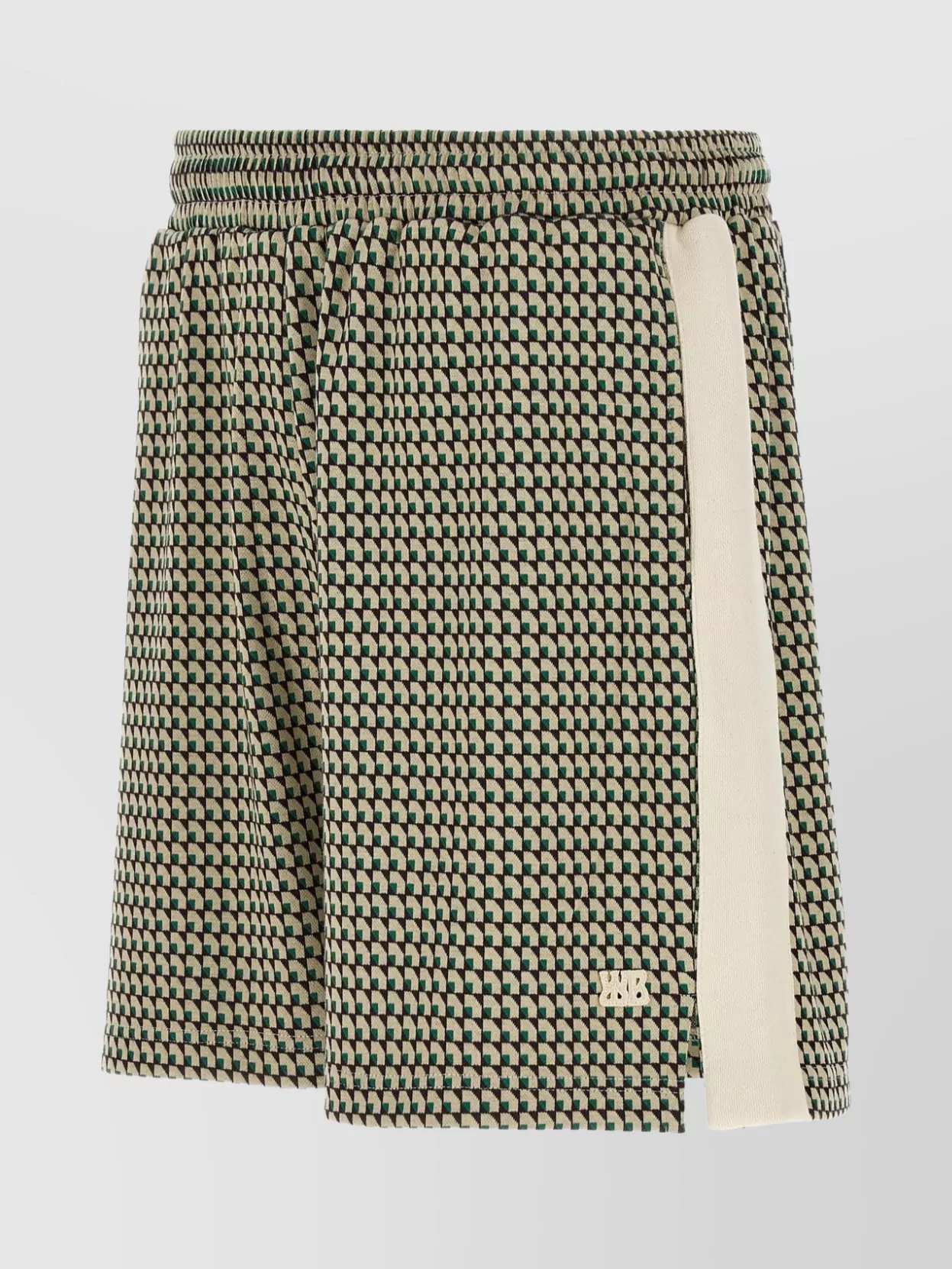 Wales Bonner 'dynamic Patterned Side Stripe Elastic Waistband Shorts'
