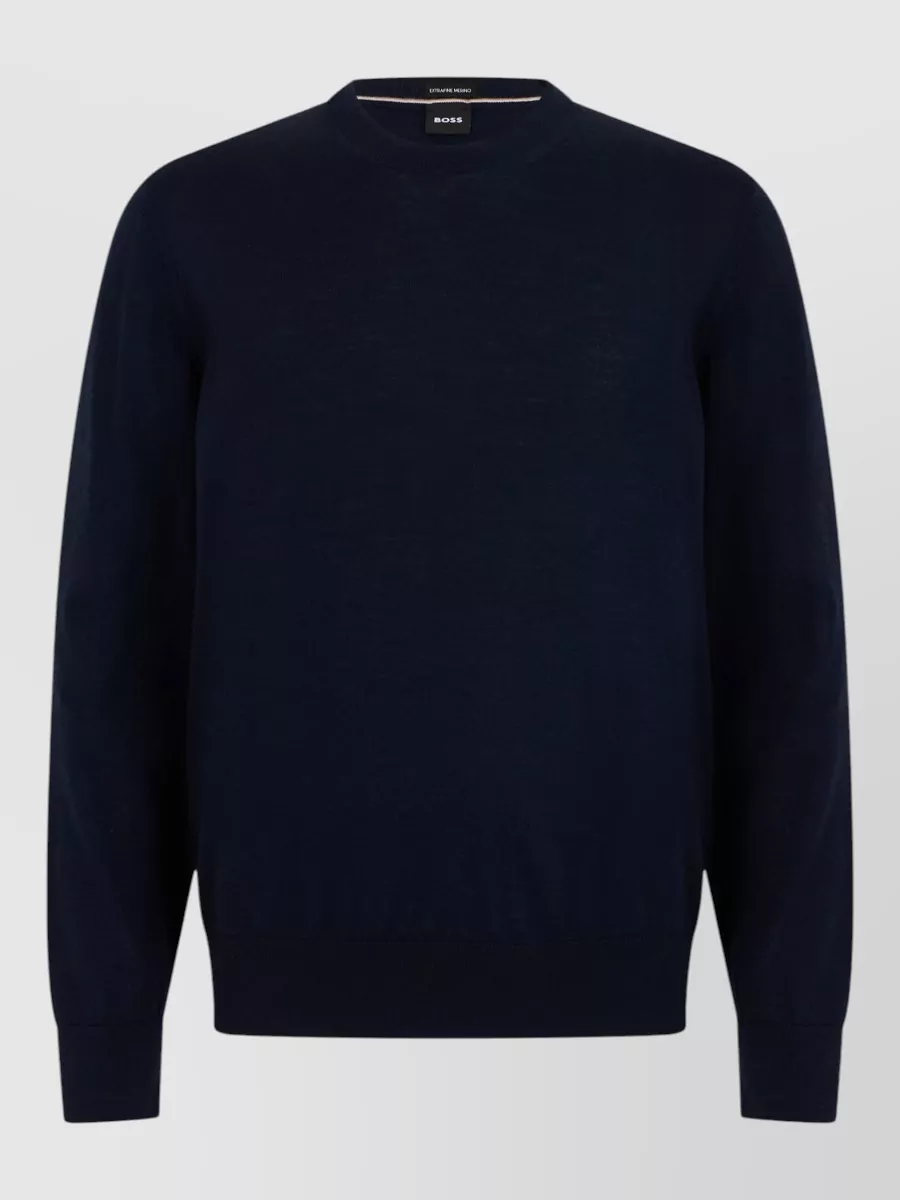 Boss virgin wool crew neck sweater