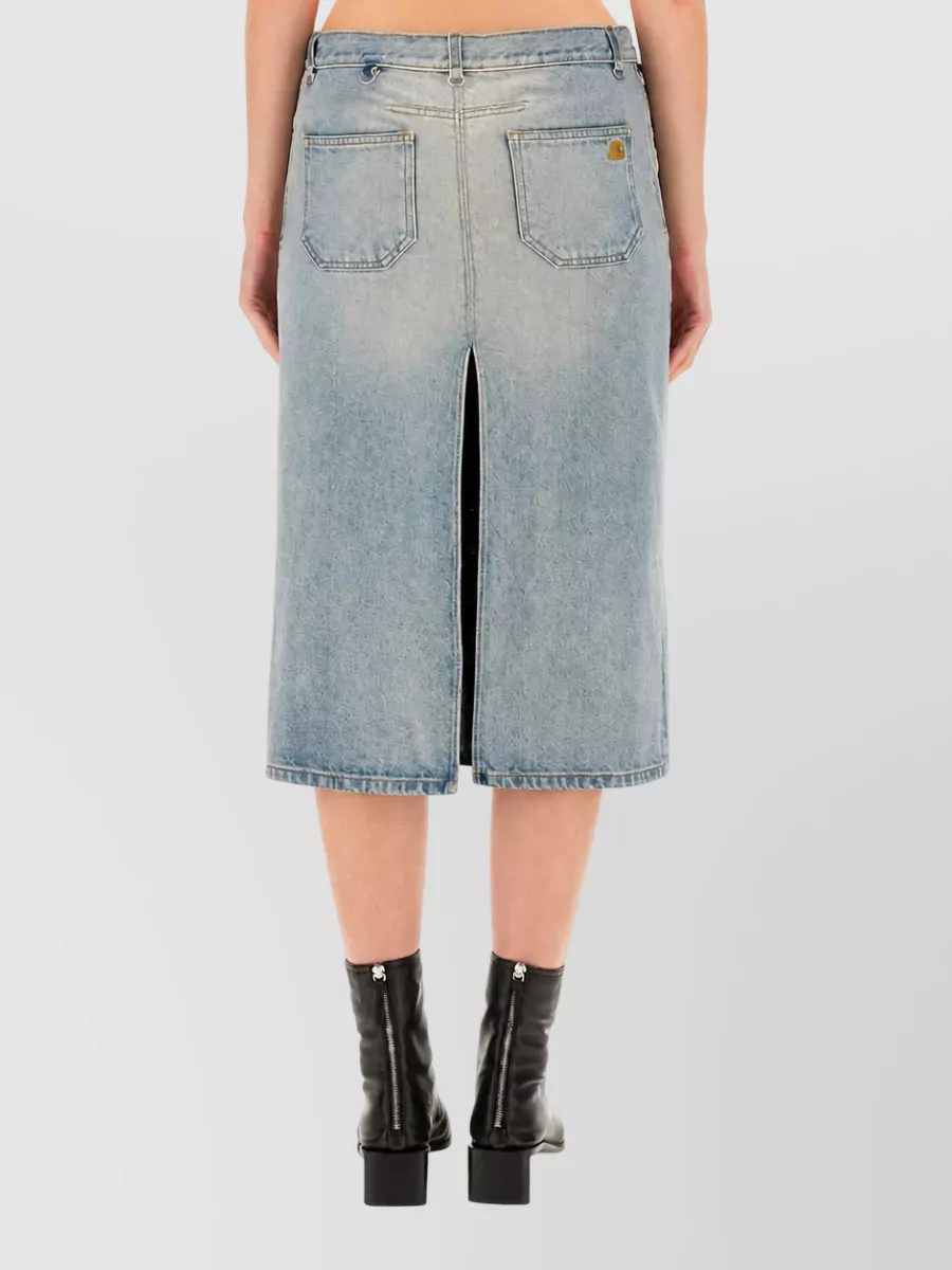 Courrèges Denim Midi Skirt
