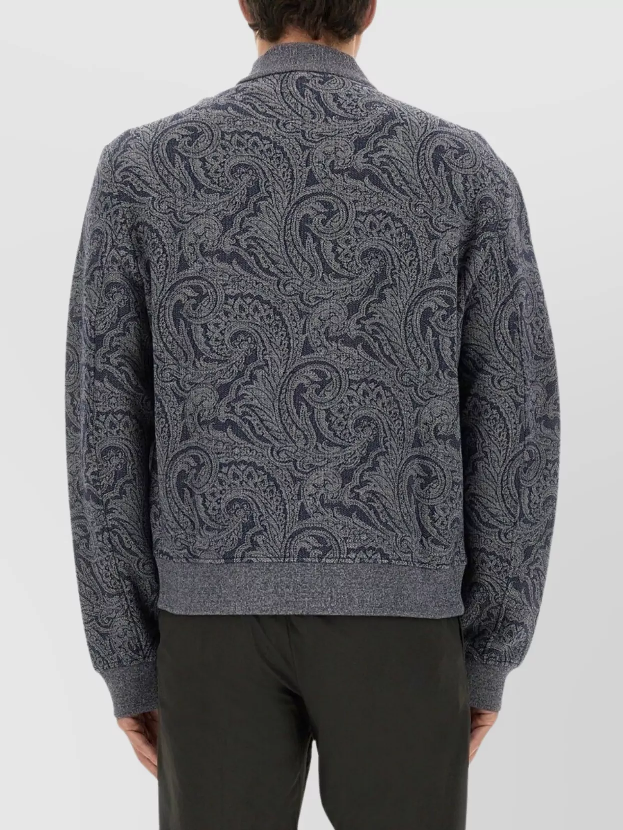 Etro Ribbed Finish Paisley Print Jacket