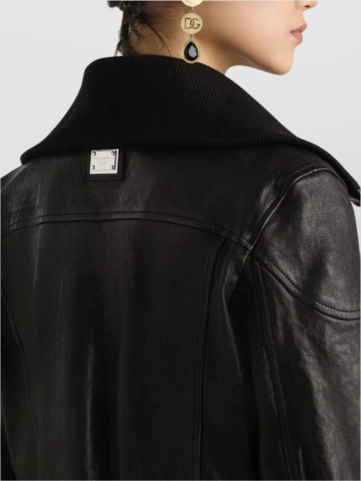 Dolce&Gabbana Bomber Jacket With Elasticated Hem And Wide Collar