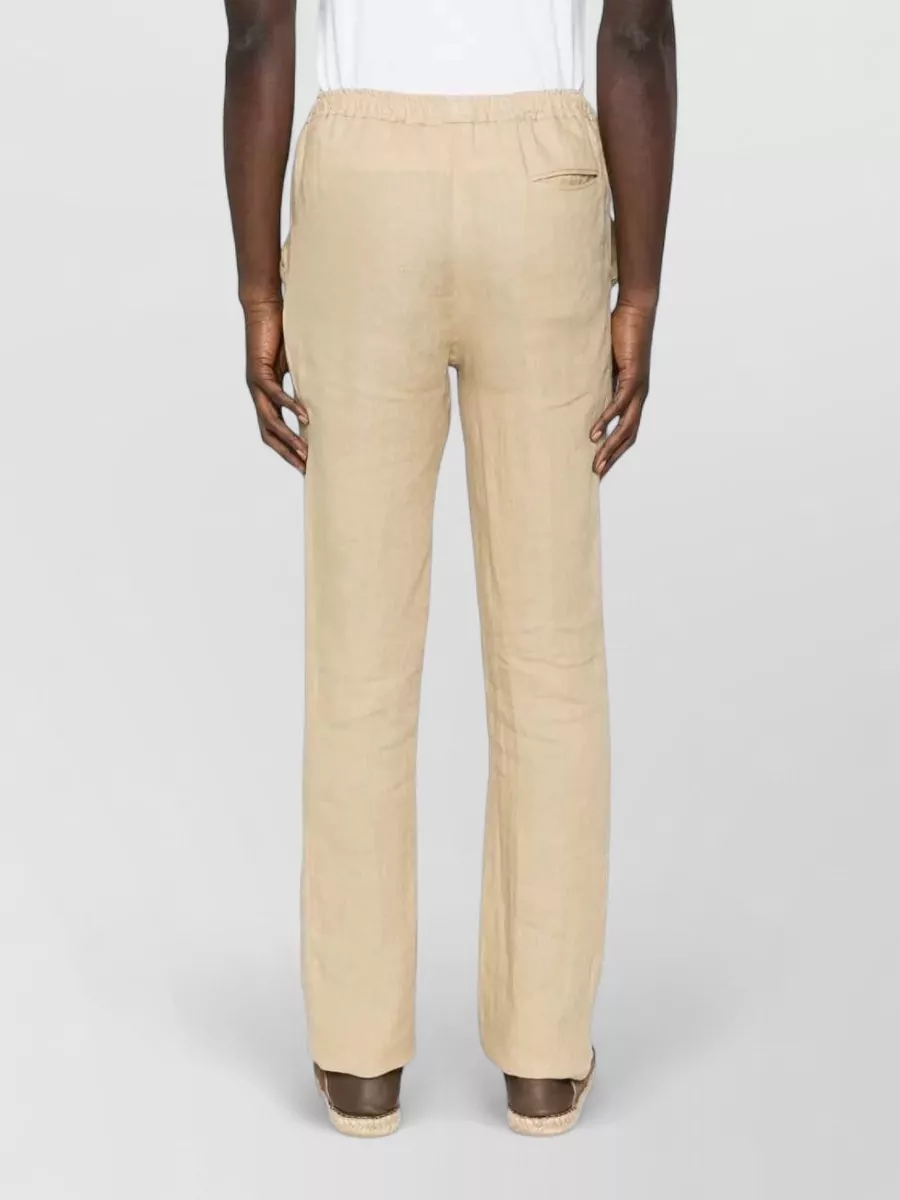 Kiton Trousers Elastic Waistband Side And Back Pockets