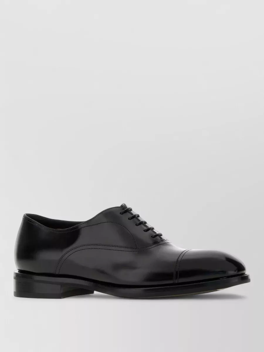 Santoni leather oxford shoes