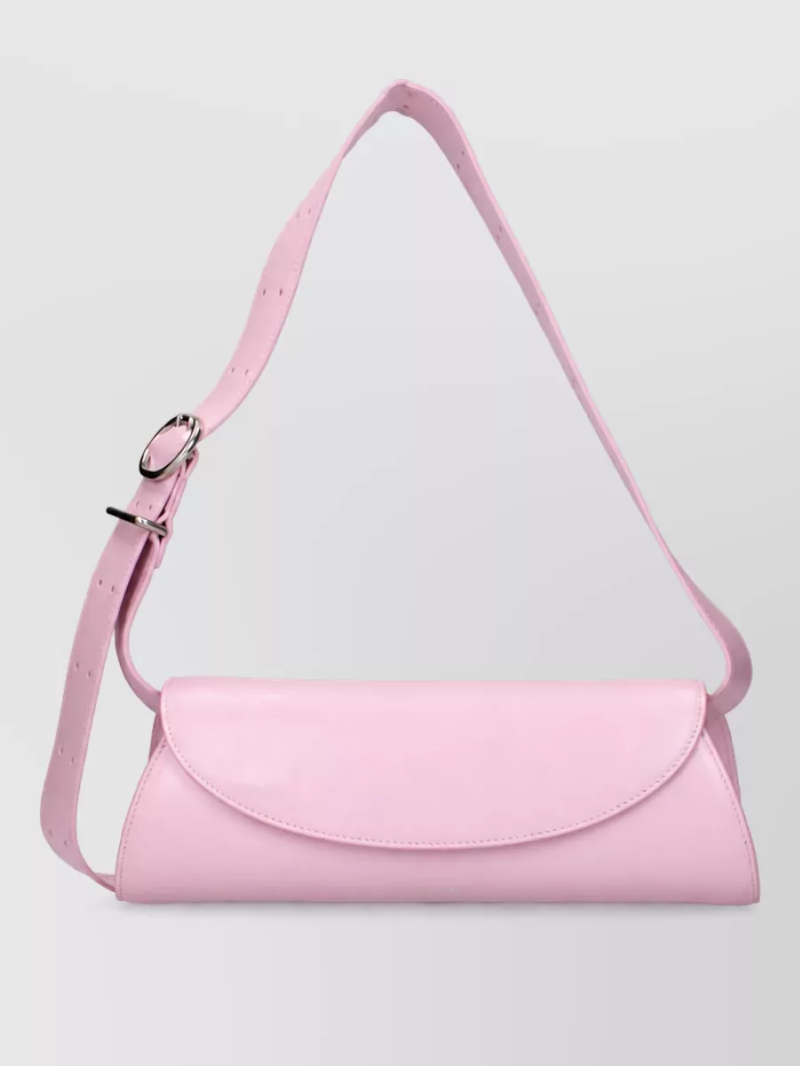 Jil Sander Cannolo Leather Shoulder Bag