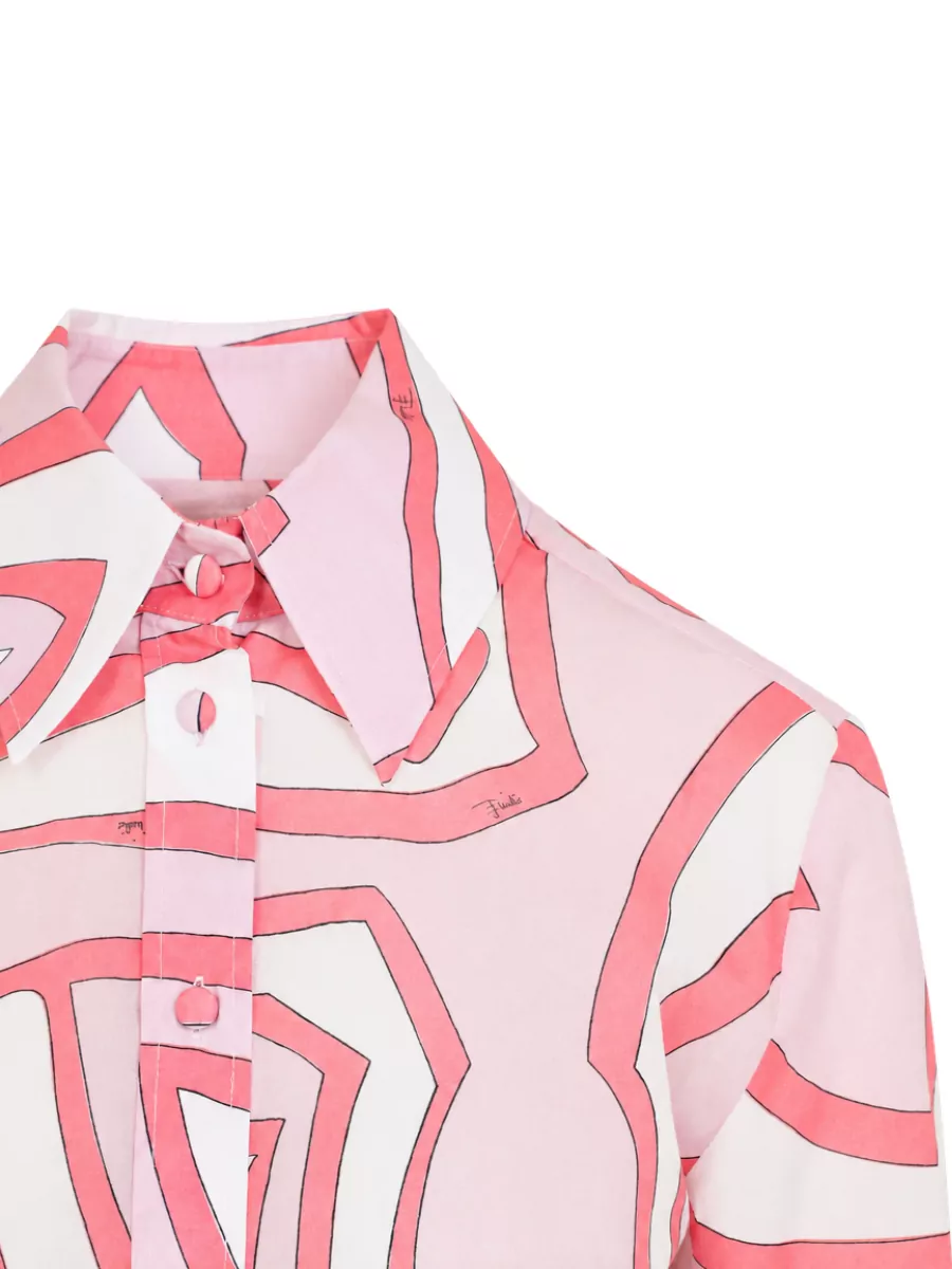 Pucci Printed Cotton Long-Sleeve Shirt