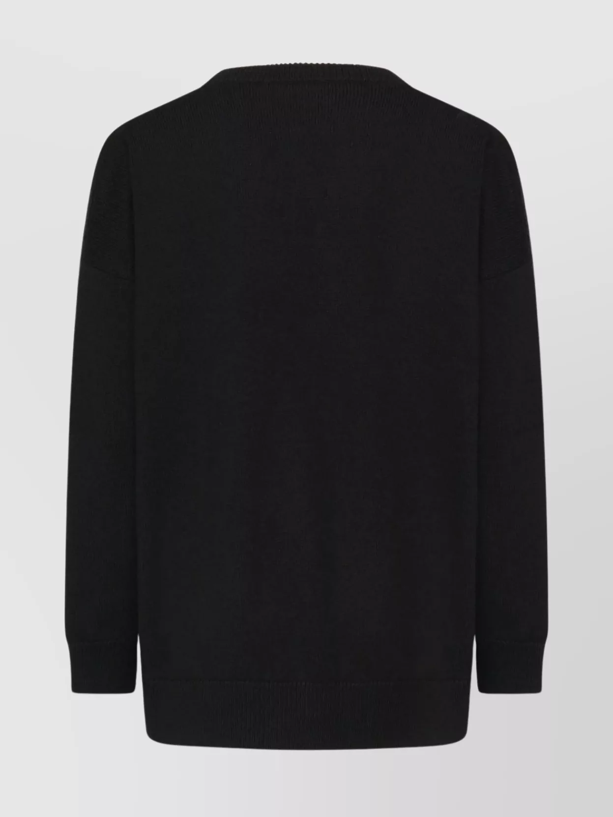 Dolce & Gabbana V-neck Cardigan With Front Pockets And Ribbed Cuffs In Black