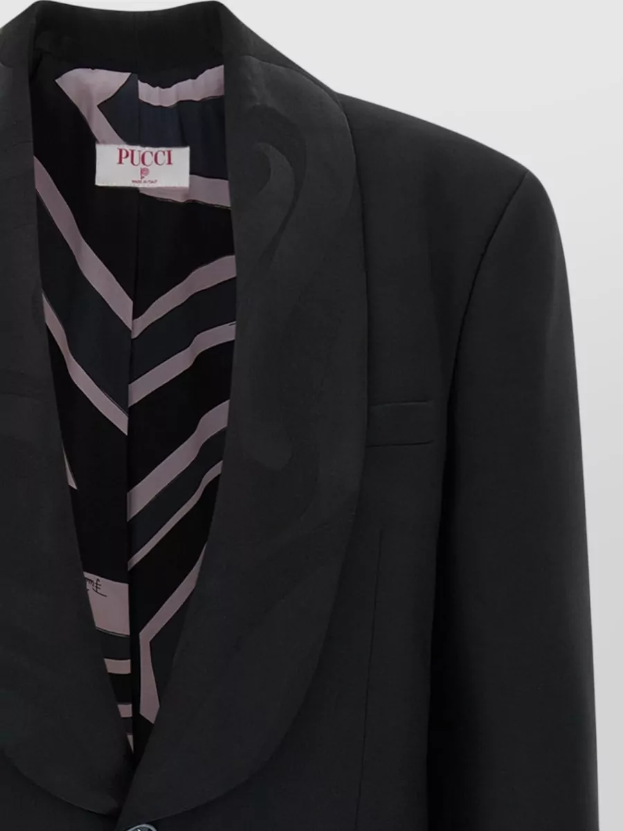 Pucci Virgin Wool Single-Breasted Blazer