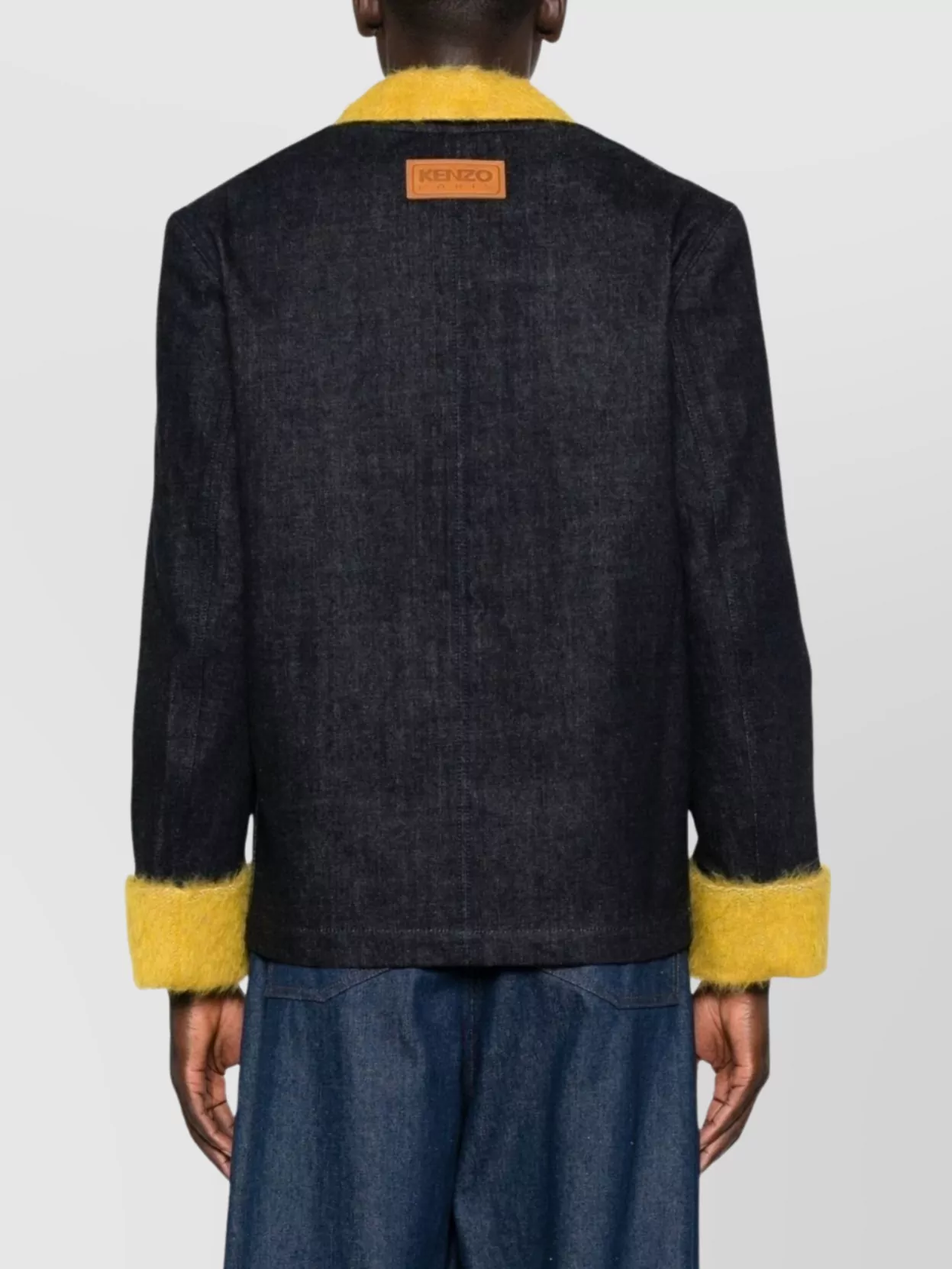 Kenzo Crewneck Jacket With Notched Lapels And Pockets