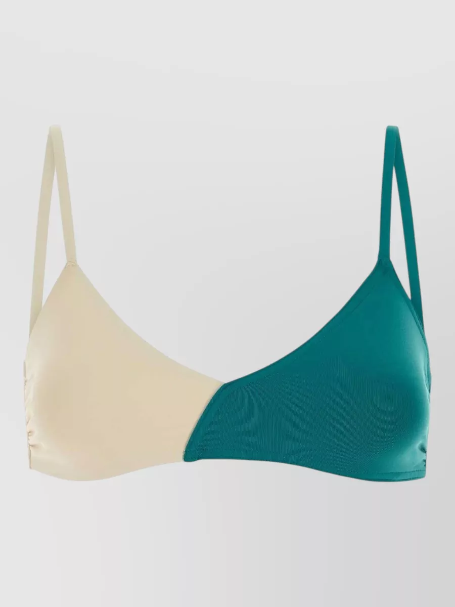 Eres two-tone stretch bikini top