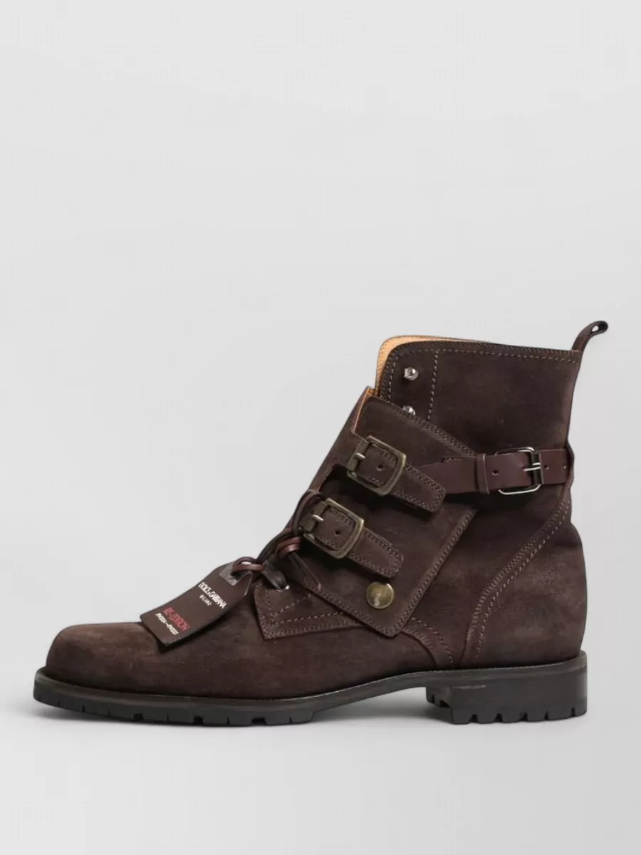 Dolce&Gabbana Suede Leather Ankle Boots