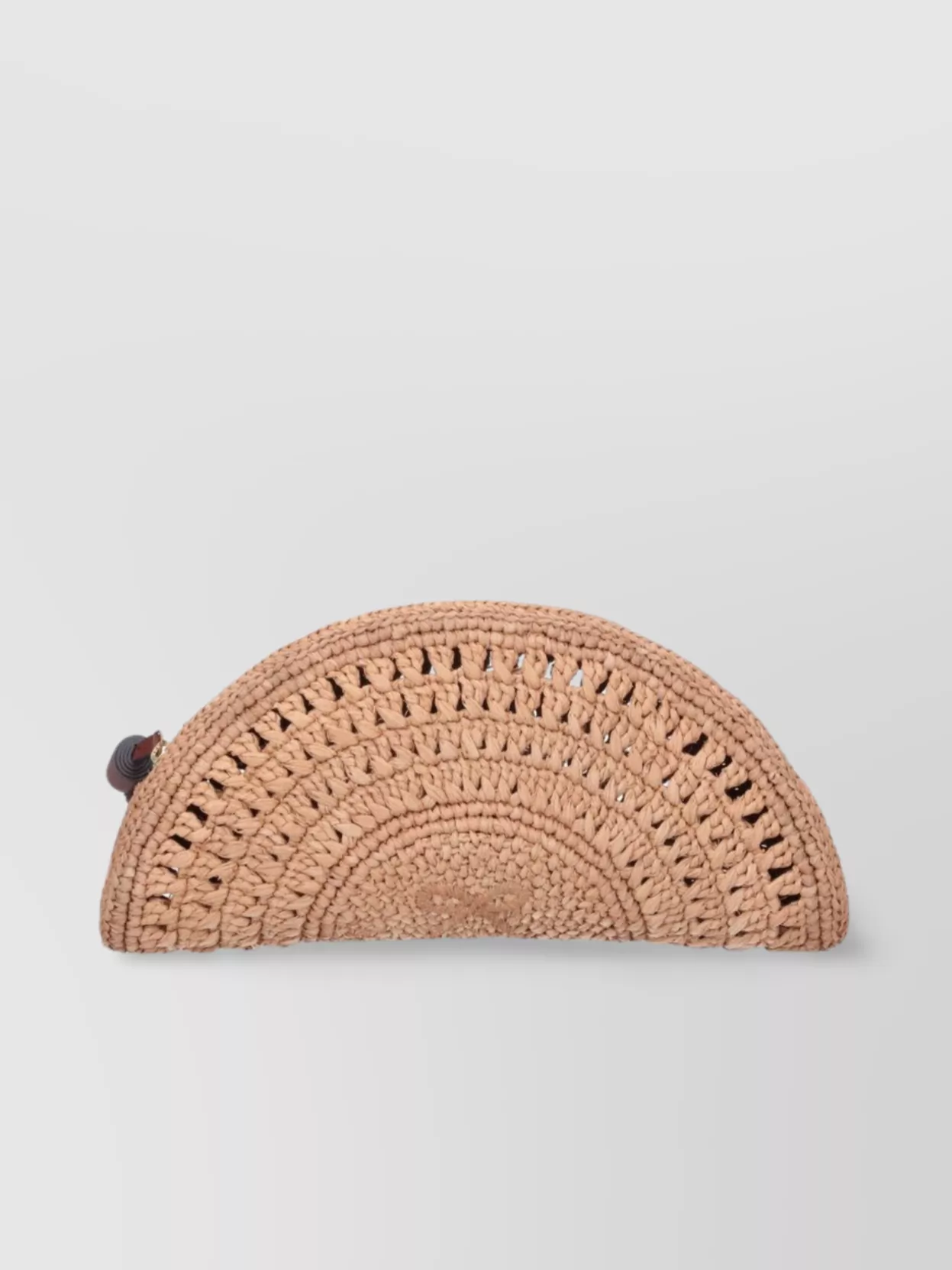 Anya Hindmarch Half Moon Tassel Woven Clutch Bag