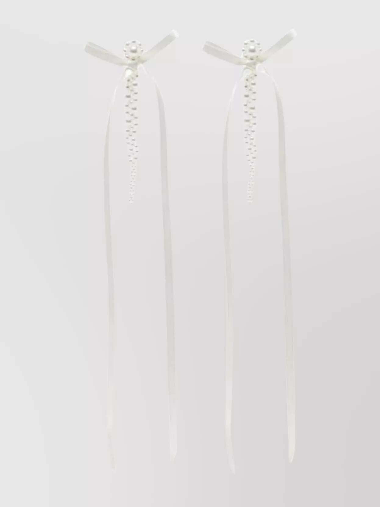 Simone Rocha Ribbon Bow Drip Earrings