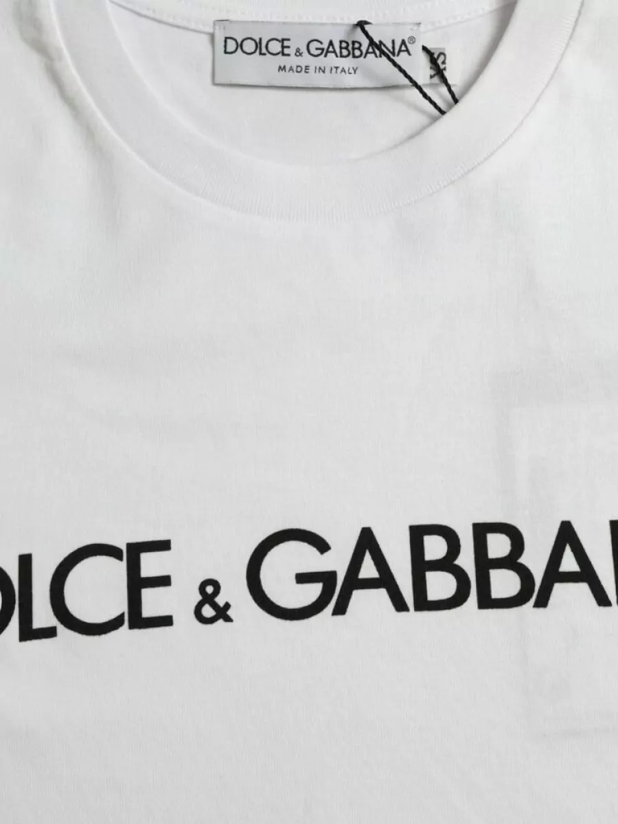 Dolce&Gabbana Cotton Slim-Fit Logo-Print Crewneck T-Shirt