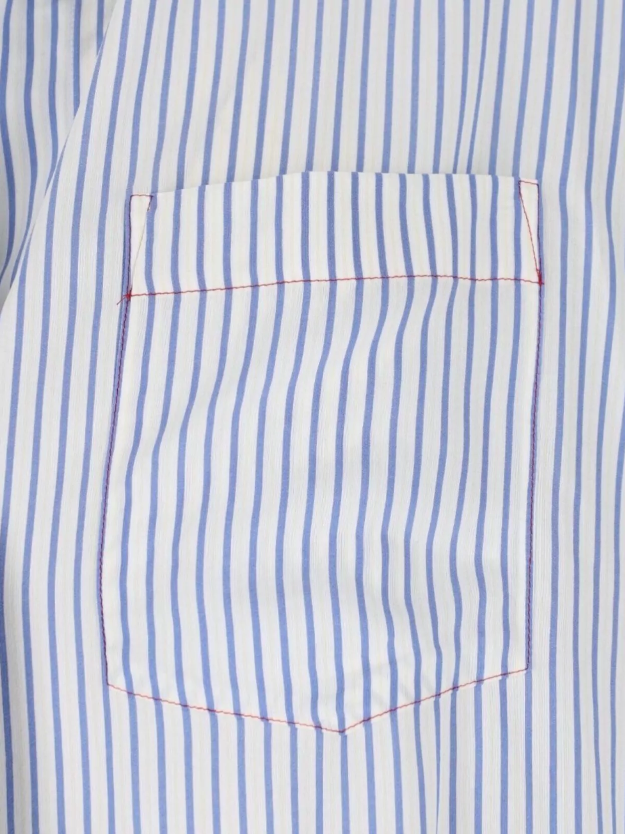 Victoria Beckham Striped Pocket Detail Casual Top