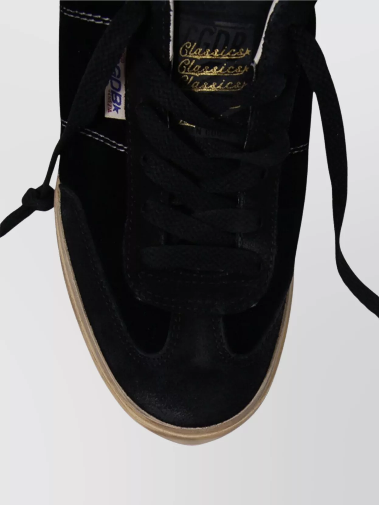 Golden Goose Velvet Upper Suede Hf Tongue Leather Heel