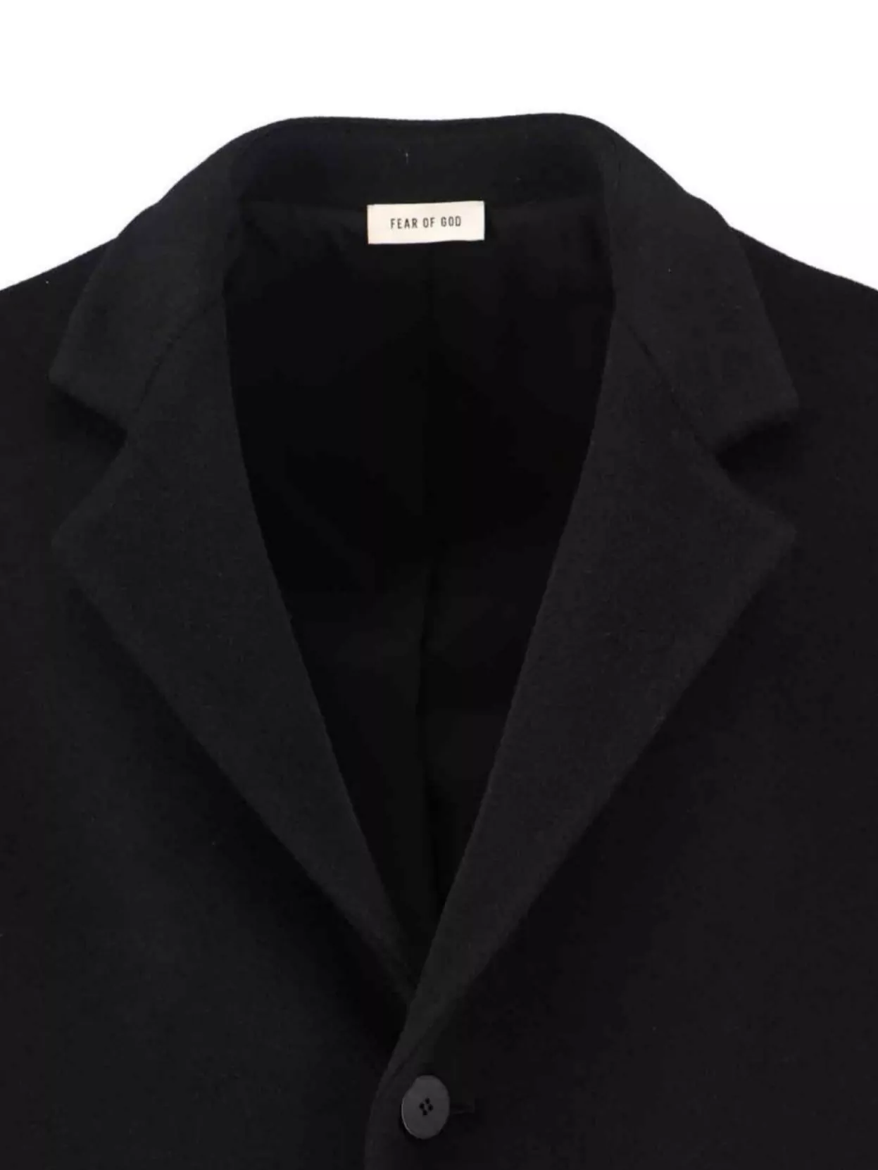Fear Of God Modern Single Breasted Jacket And Belt In Black
