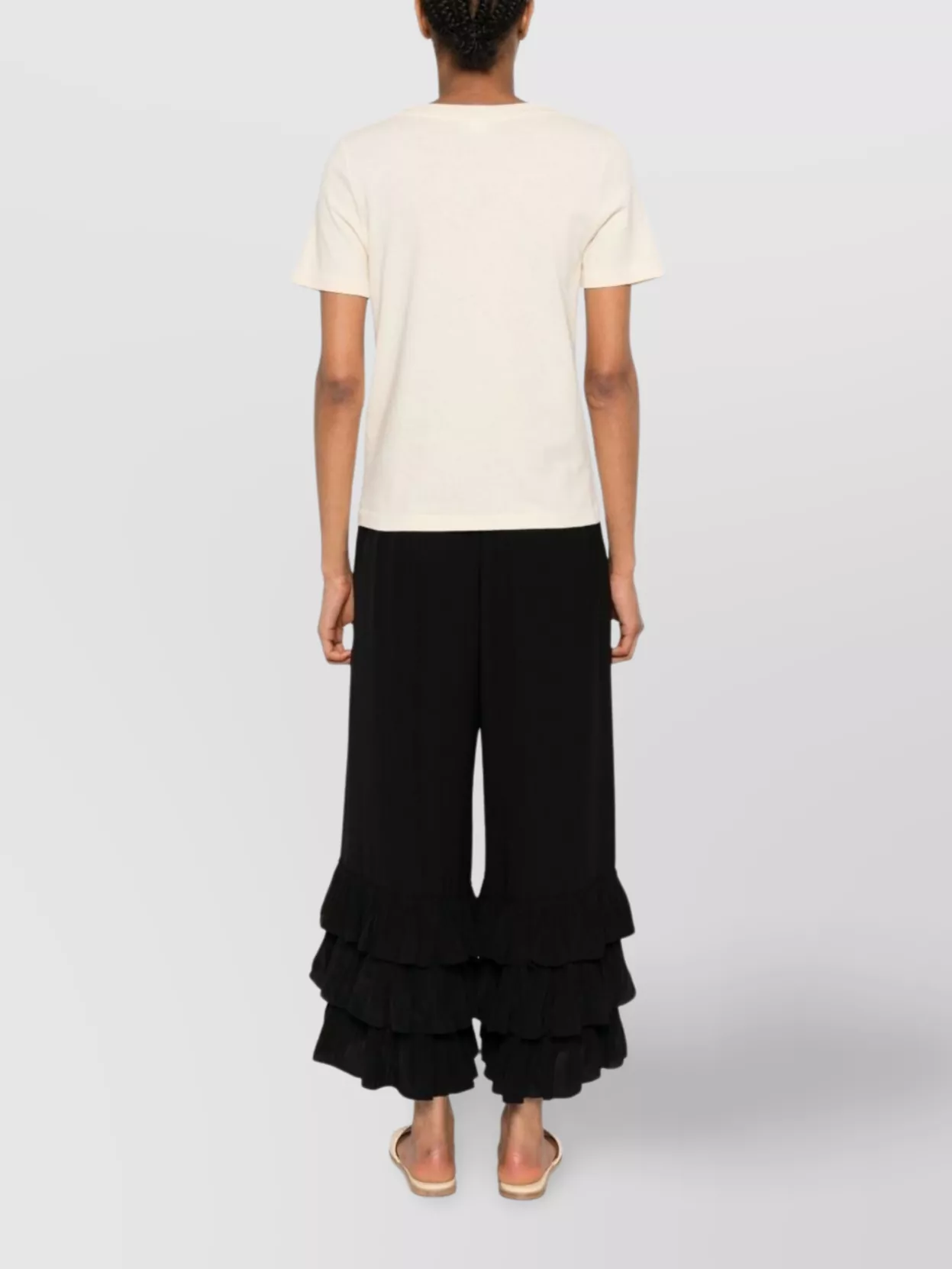 Chloé Graphic Illustration Crew Neck T-shirt In Neutral