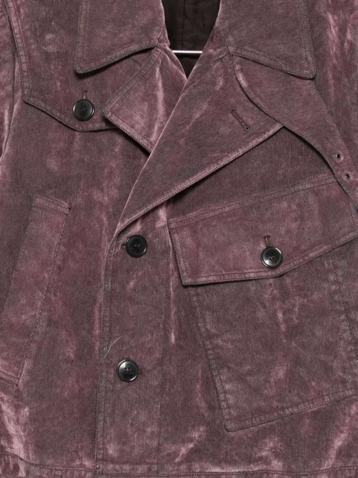 Dries Van Noten Corduroy Blazer With Belted Hem And Pockets