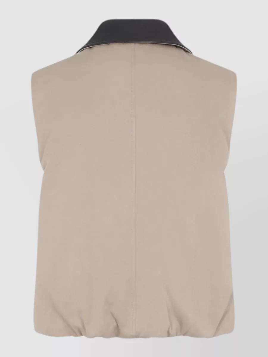 Brunello Cucinelli Reversible Padded Sleeveless Coat
