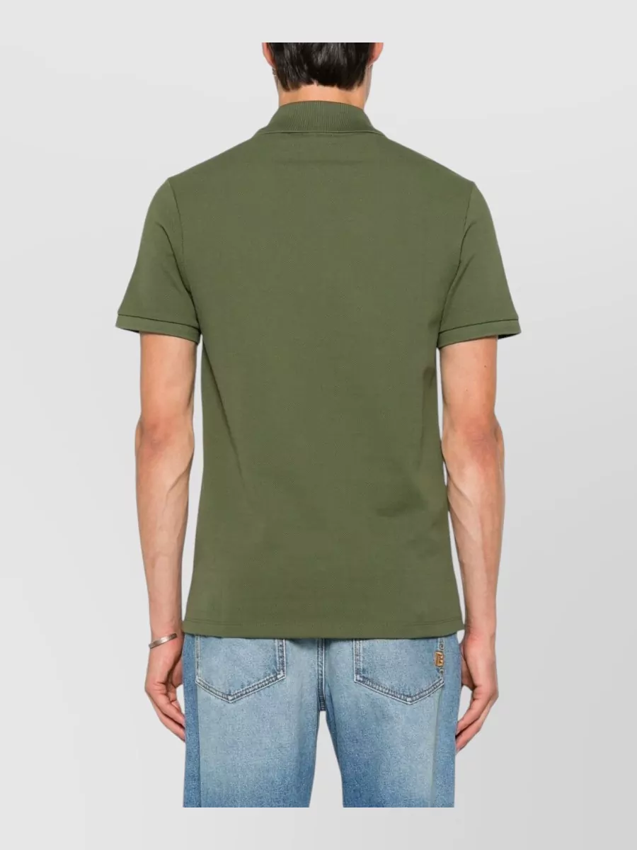 Balmain Cotton Piqué Short-Sleeve Polo Shirt