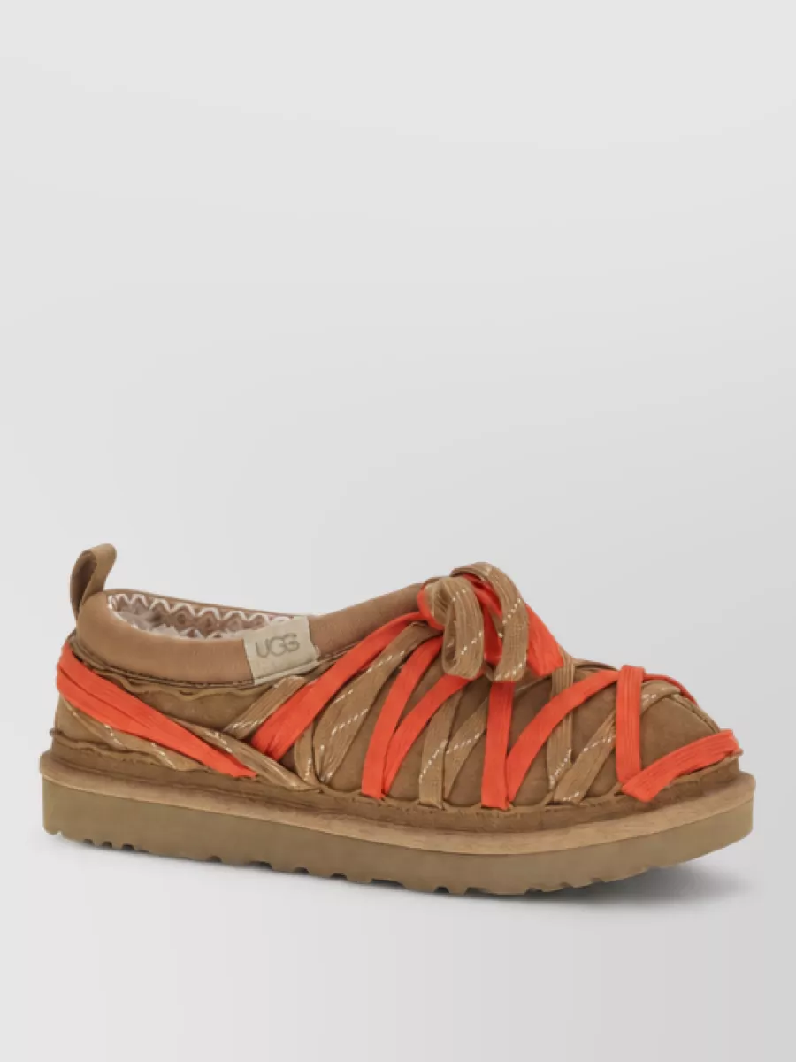 Ugg suede leather strap-on sandals