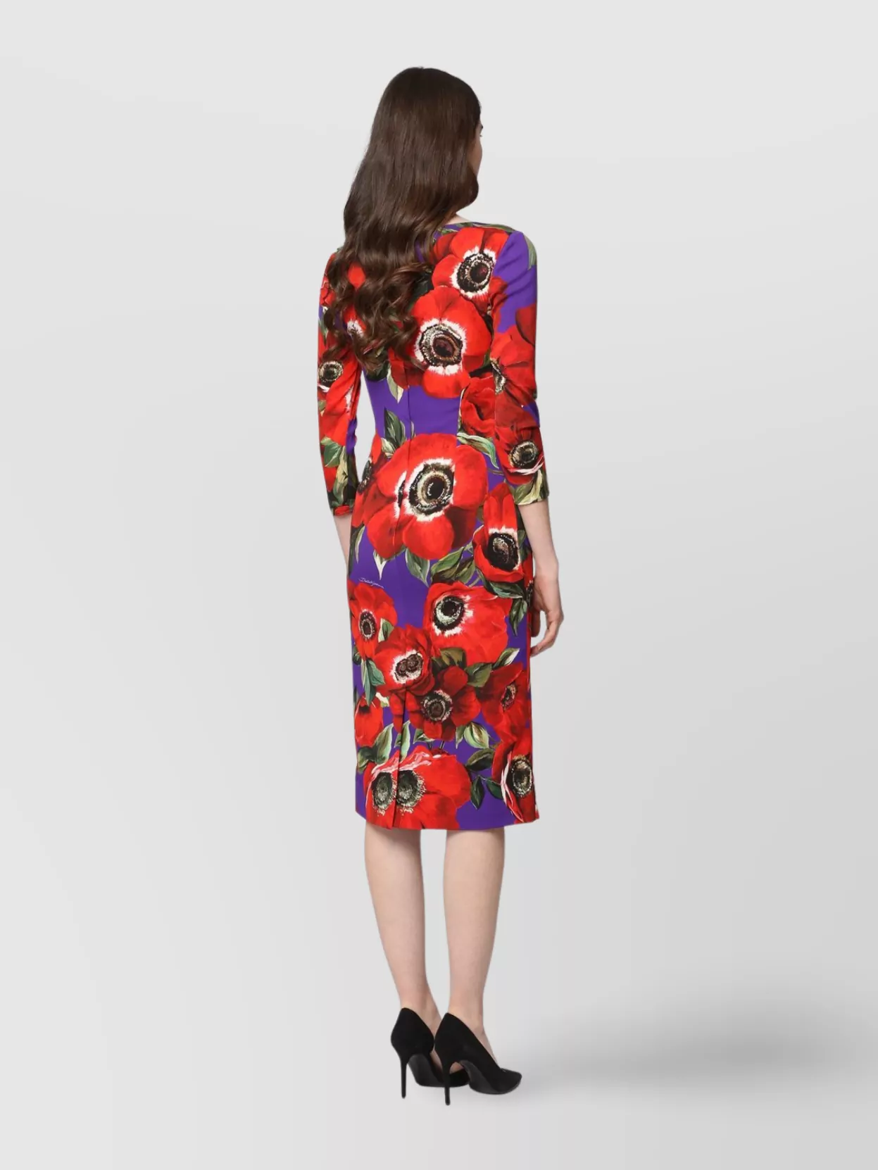 Dolce&Gabbana Anemone Print Sheath Dress