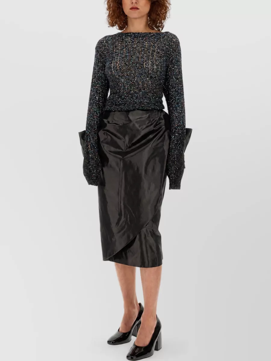 Maison Margiela Bow Asymmetric Skirt