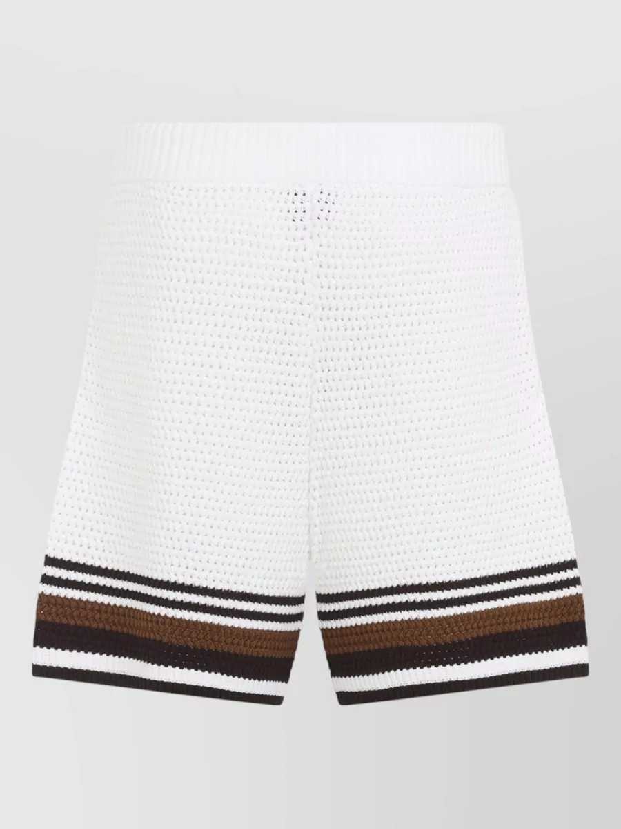 Casablanca Cotton Crochet Swim Shorts