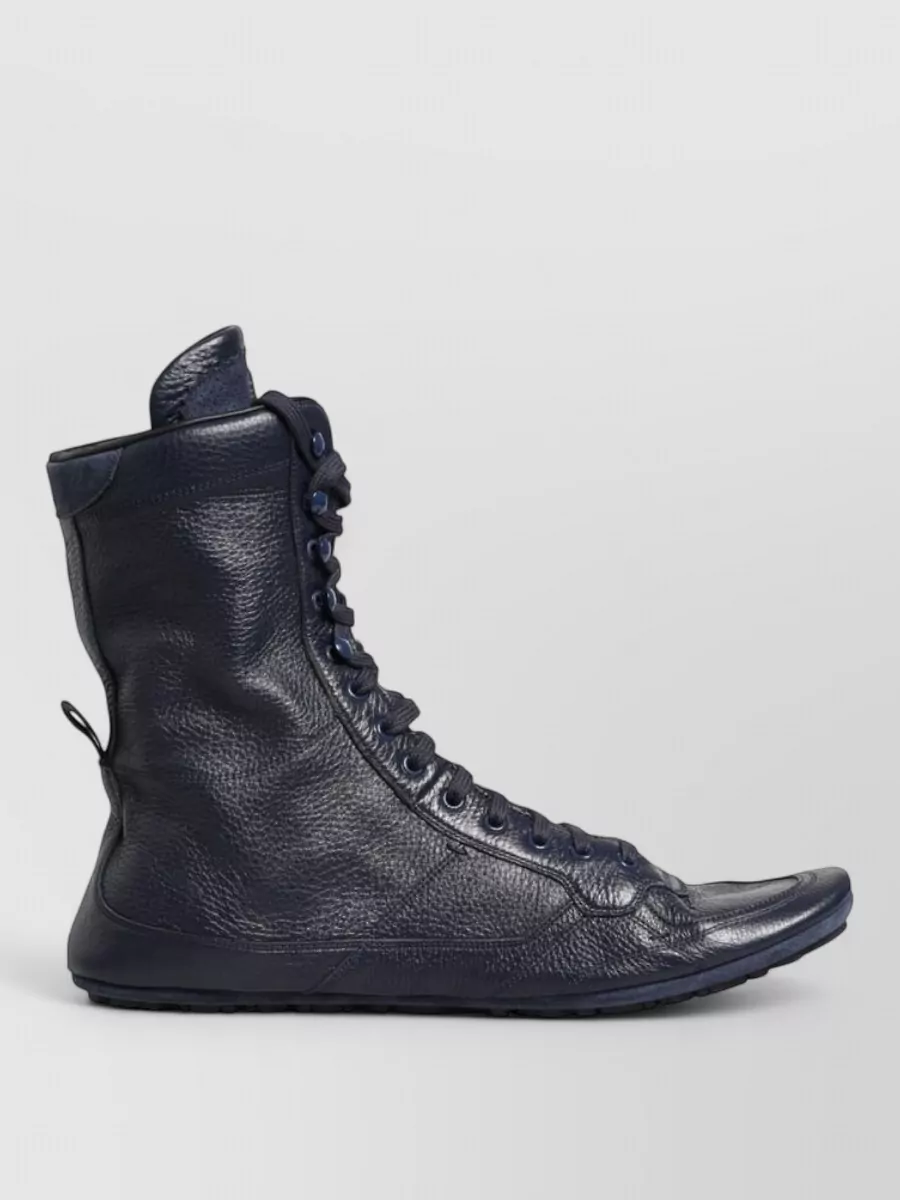 Dolce&Gabbana Leather Mid Calf Boots