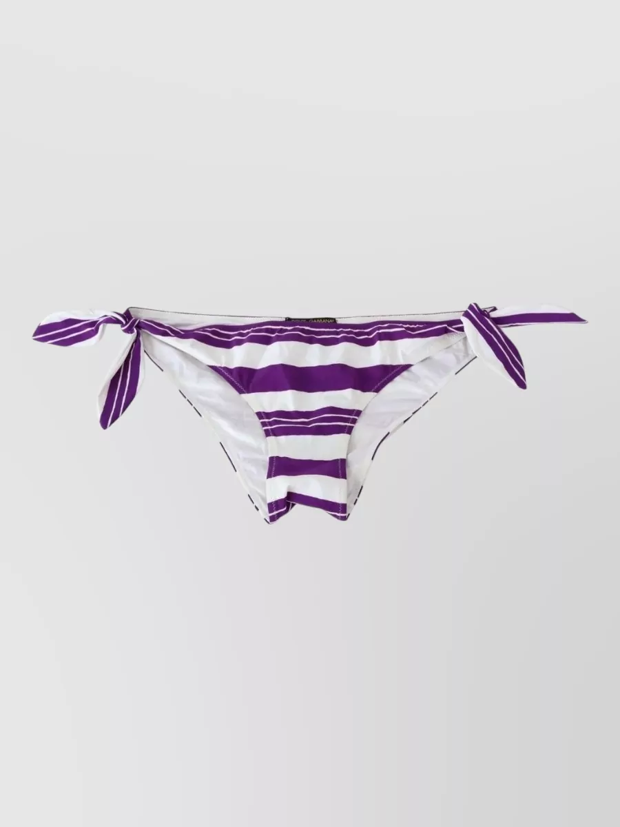 Dolce&Gabbana Striped Bikini Bottom