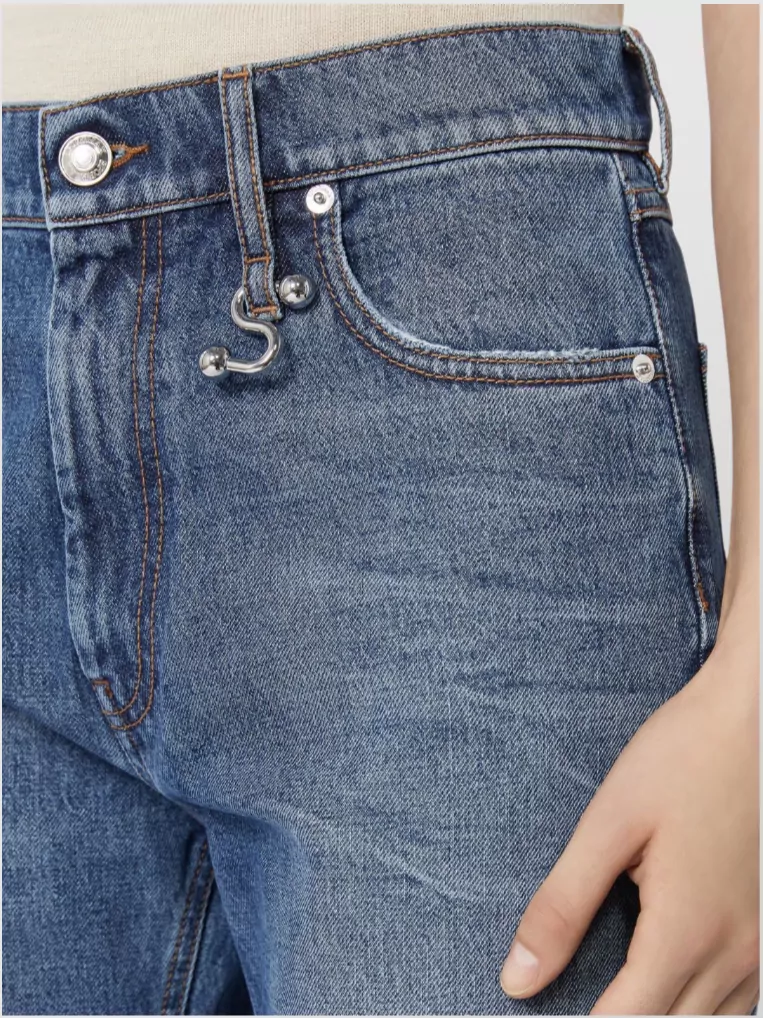 Sportmax Modern Low-Rise Denim Trousers