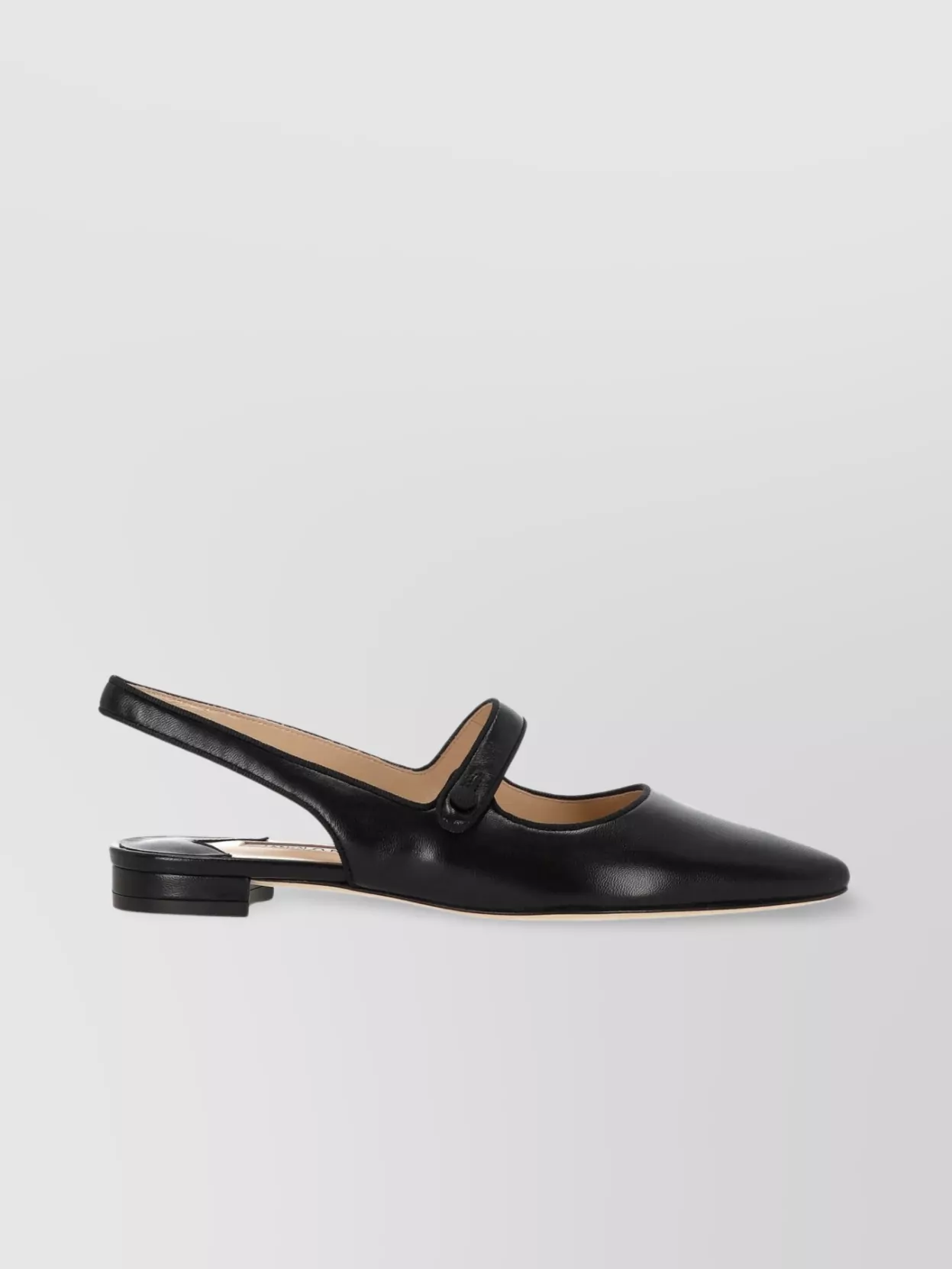 Manolo Blahnik Buttoned Strap Mary Jane Slingback Pumps