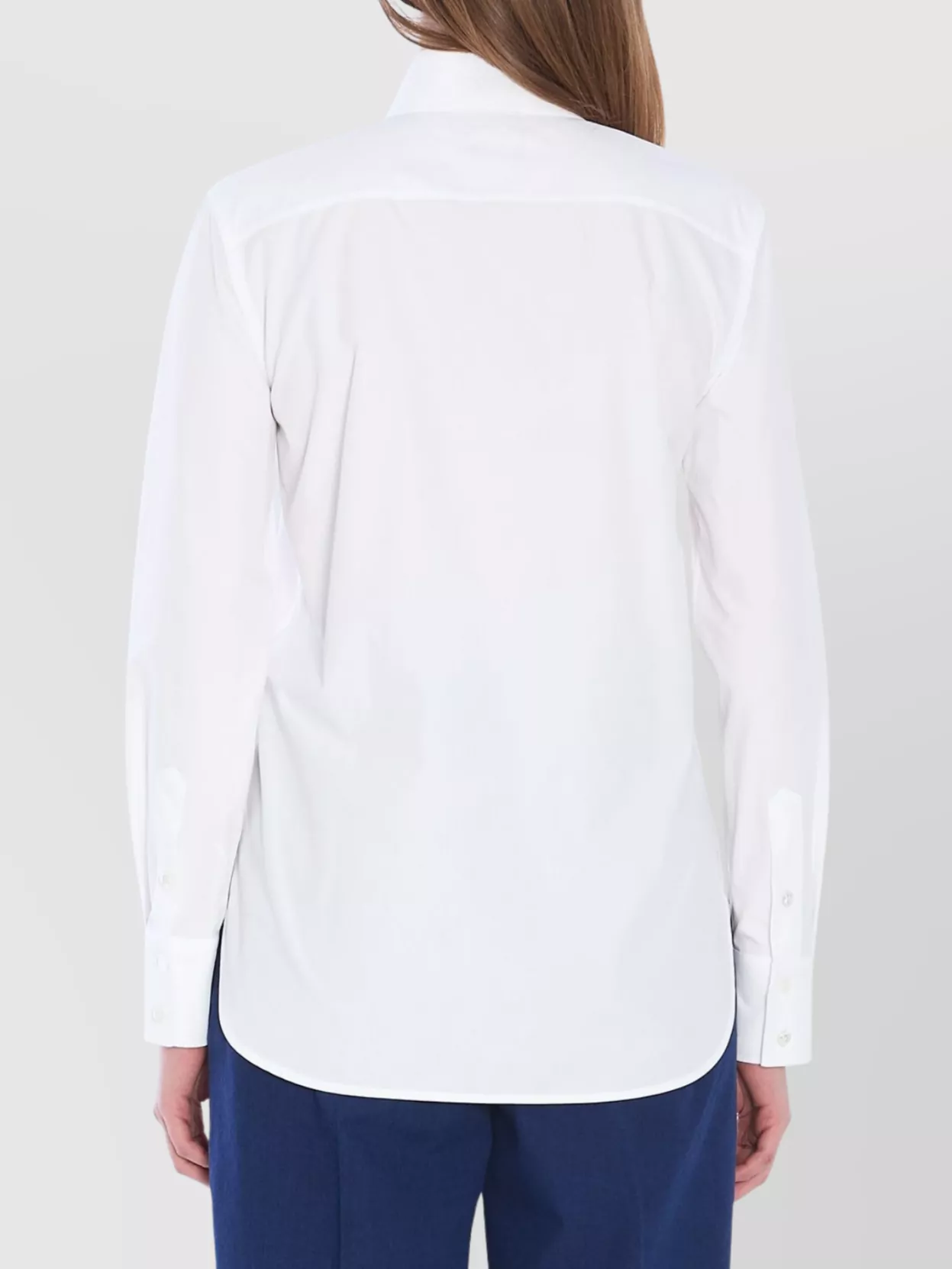 Valentino Garavani Embellished Collar Cotton Poplin Shirt