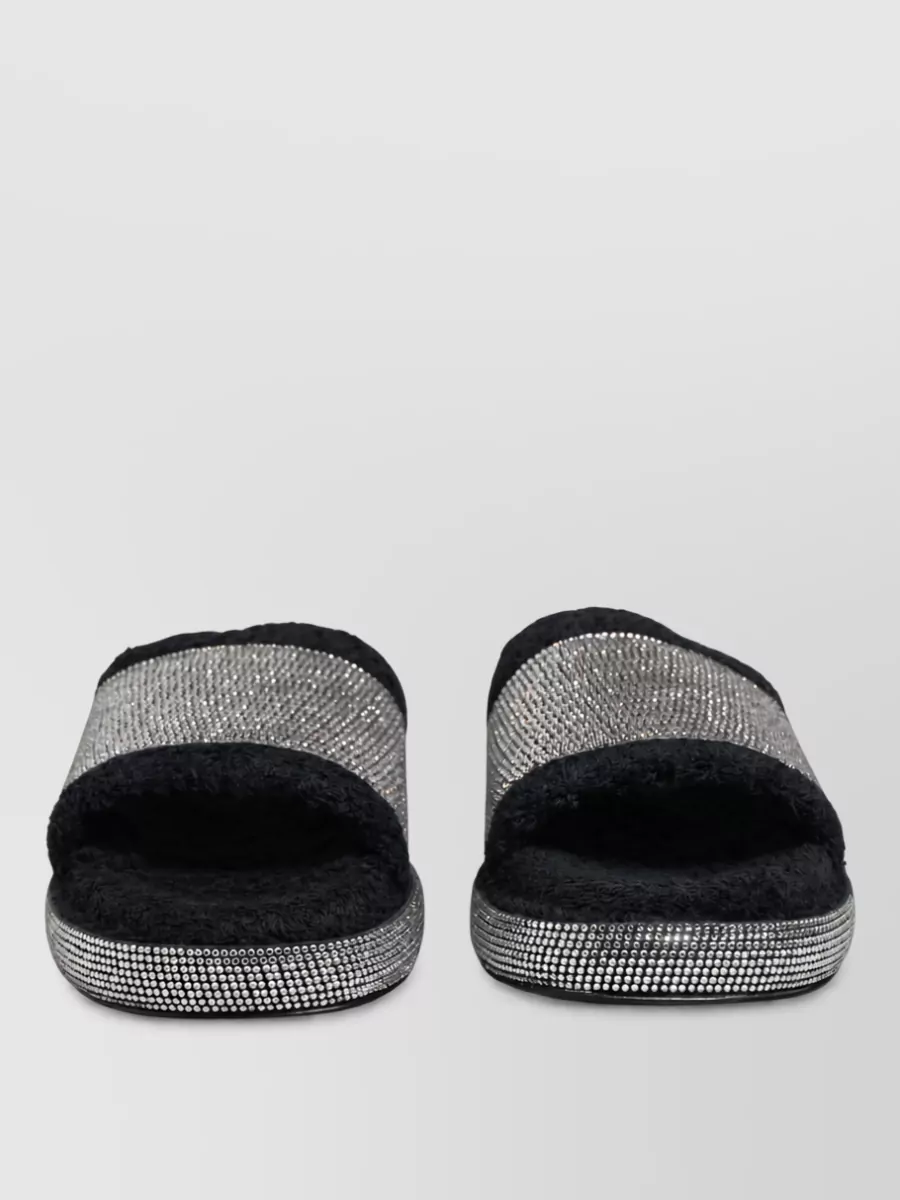 Dolce&Gabbana crystal embellished platform slippers