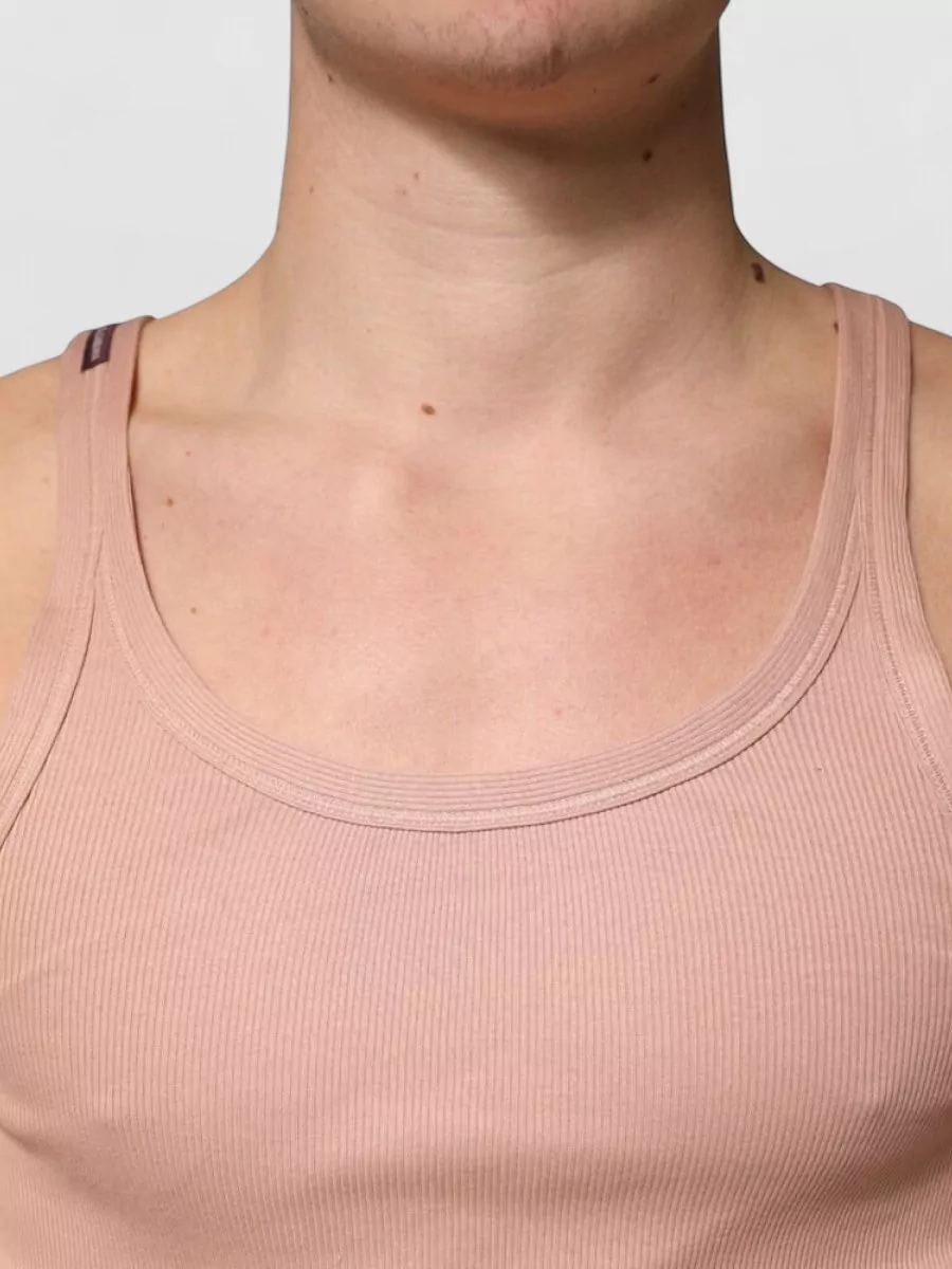 Dolce&Gabbana Cotton Sleeveless Round Neck Tank Top