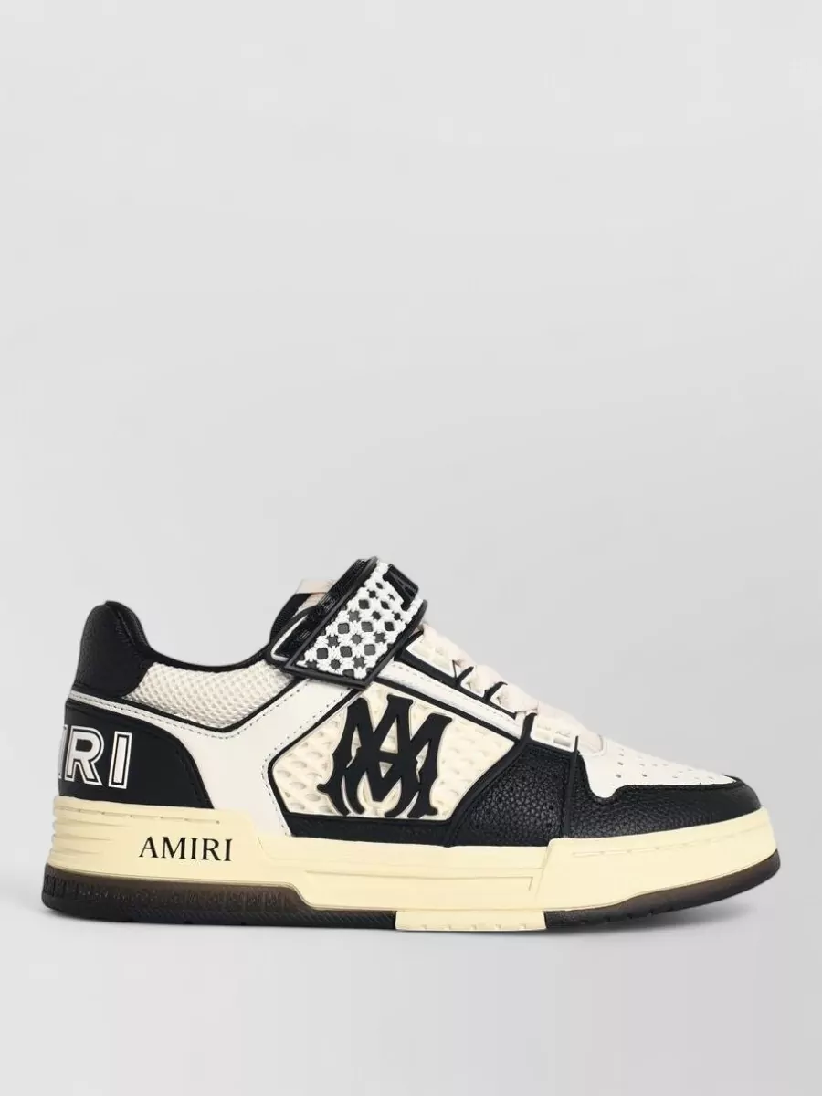 Amiri Ma Skyline Leather Sneakers Contrast Design