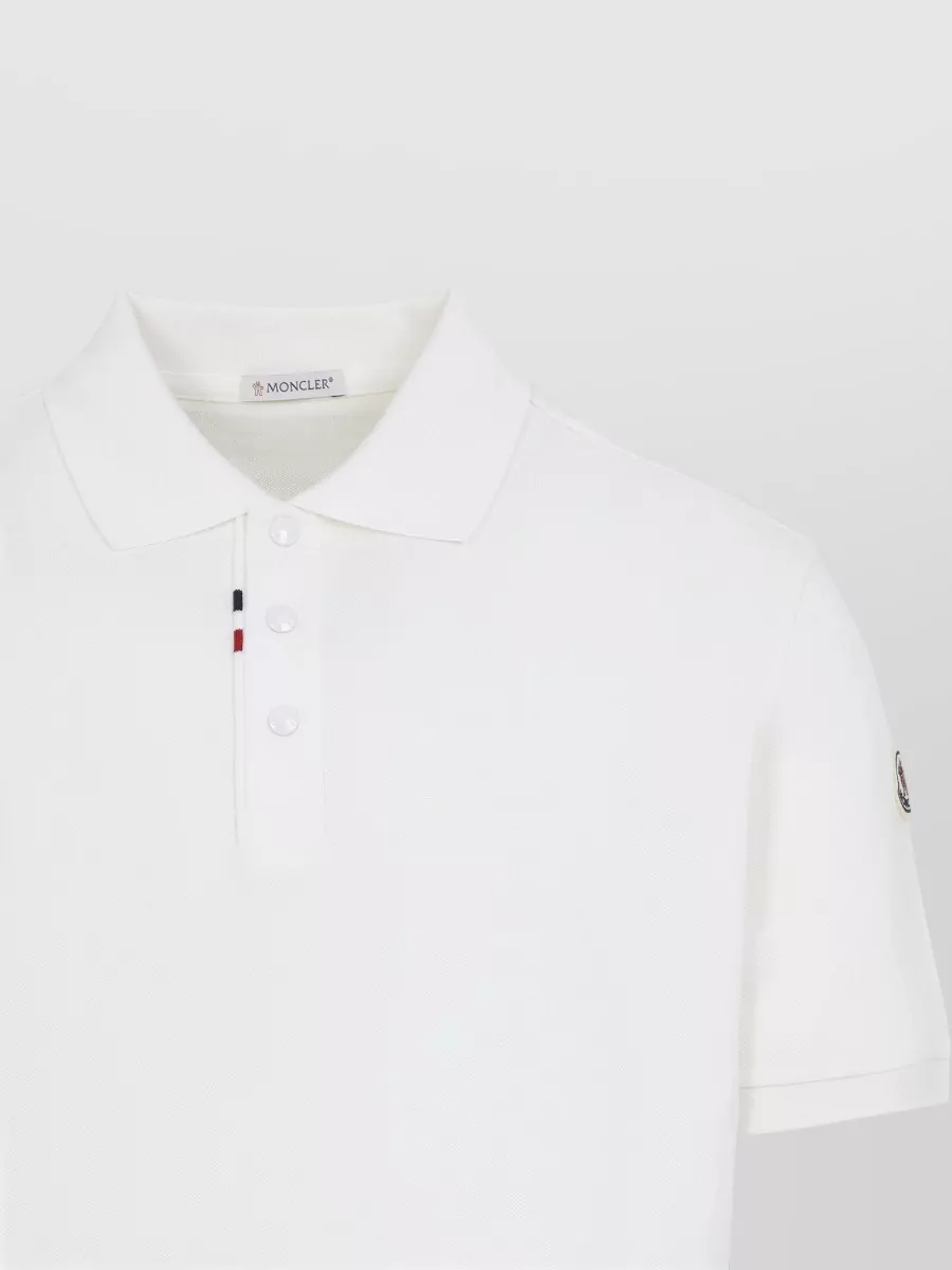 Moncler Cotton Piqué Short-Sleeve Polo Shirt
