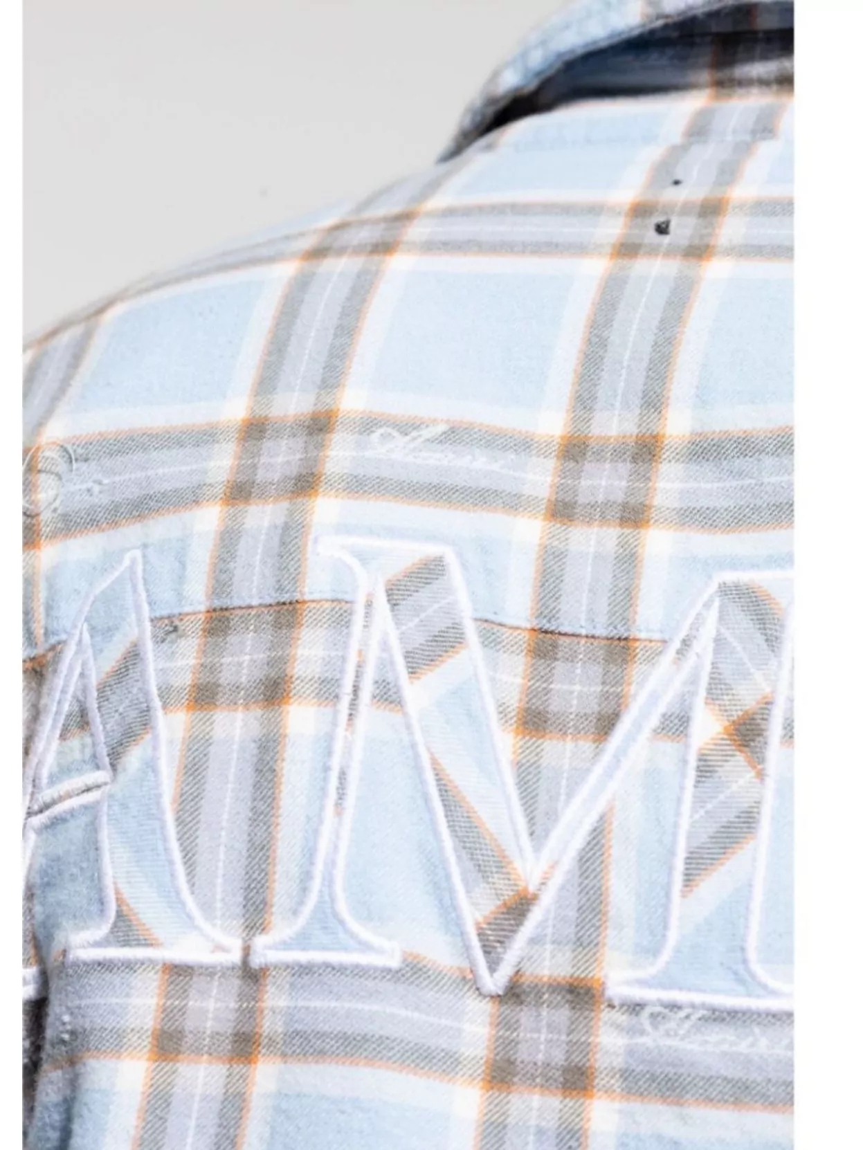 Amiri Distressed Checkered Cotton Shirt