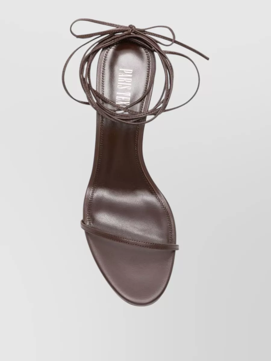 Paris Texas Leather Lace Up Sandals
