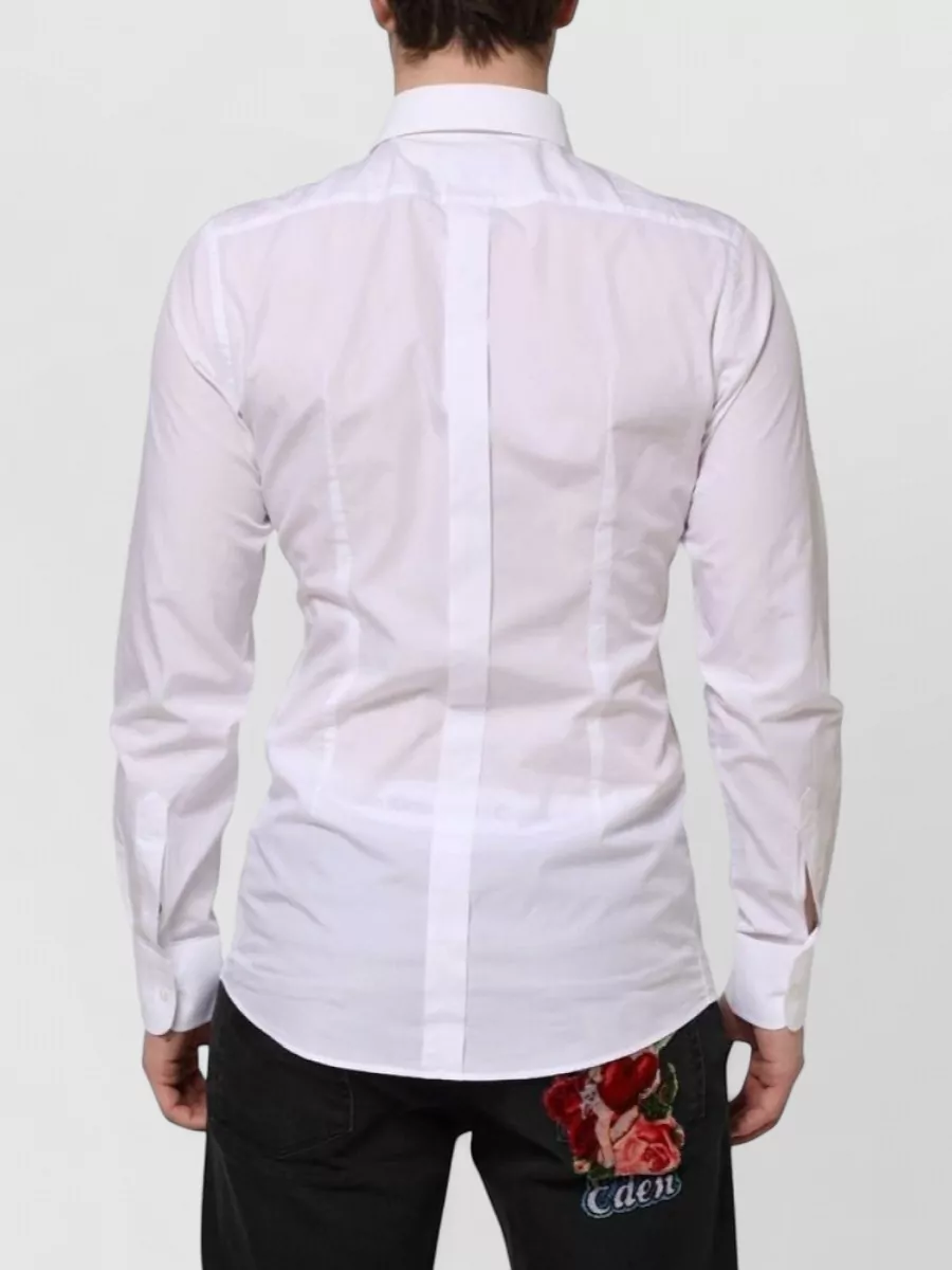 Dolce&Gabbana Cotton Bib Formal Shirt