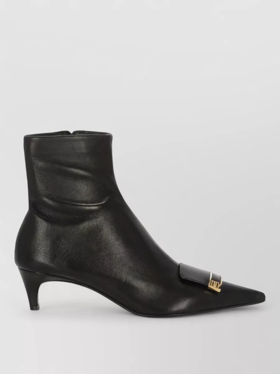 Sergio Rossi Leather Ankle Boots