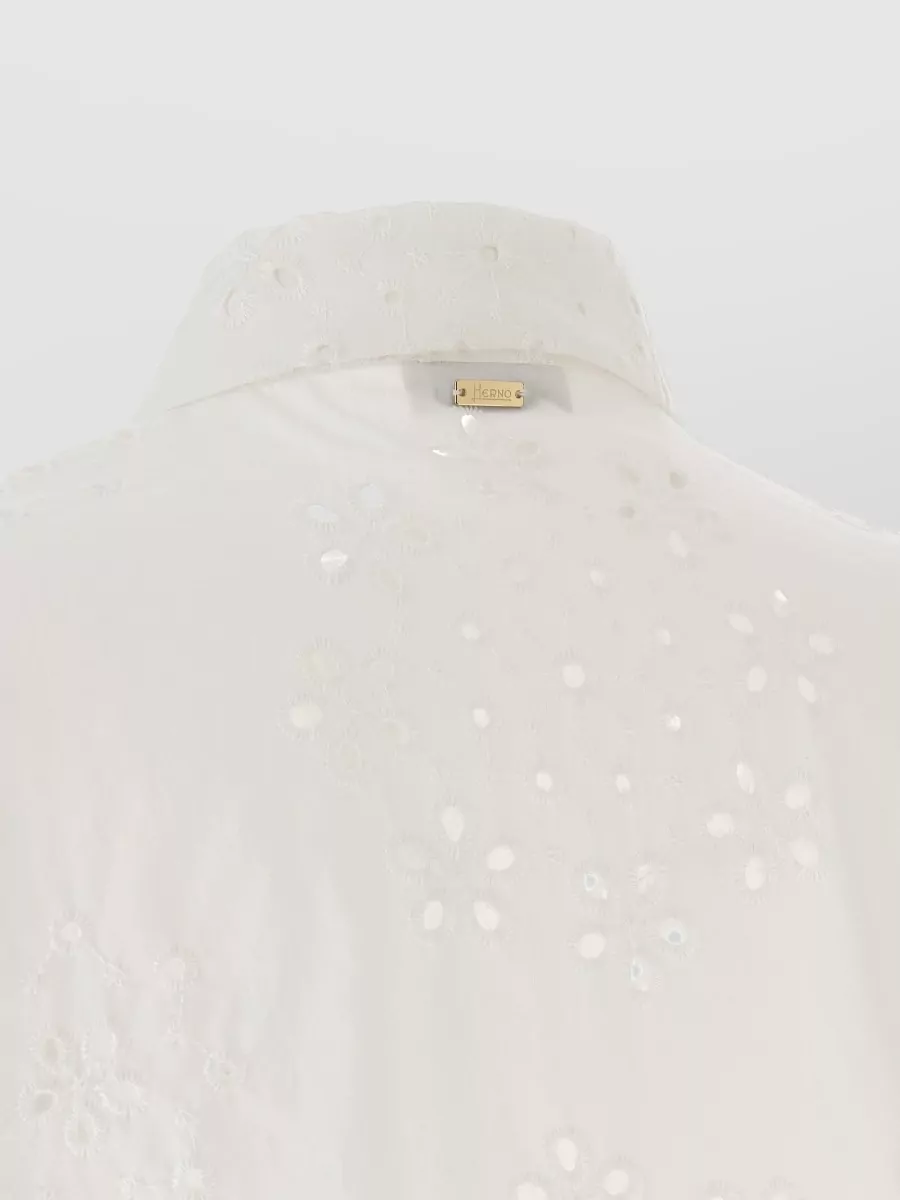 Herno Broderie Anglaise Long-Sleeve Shirt